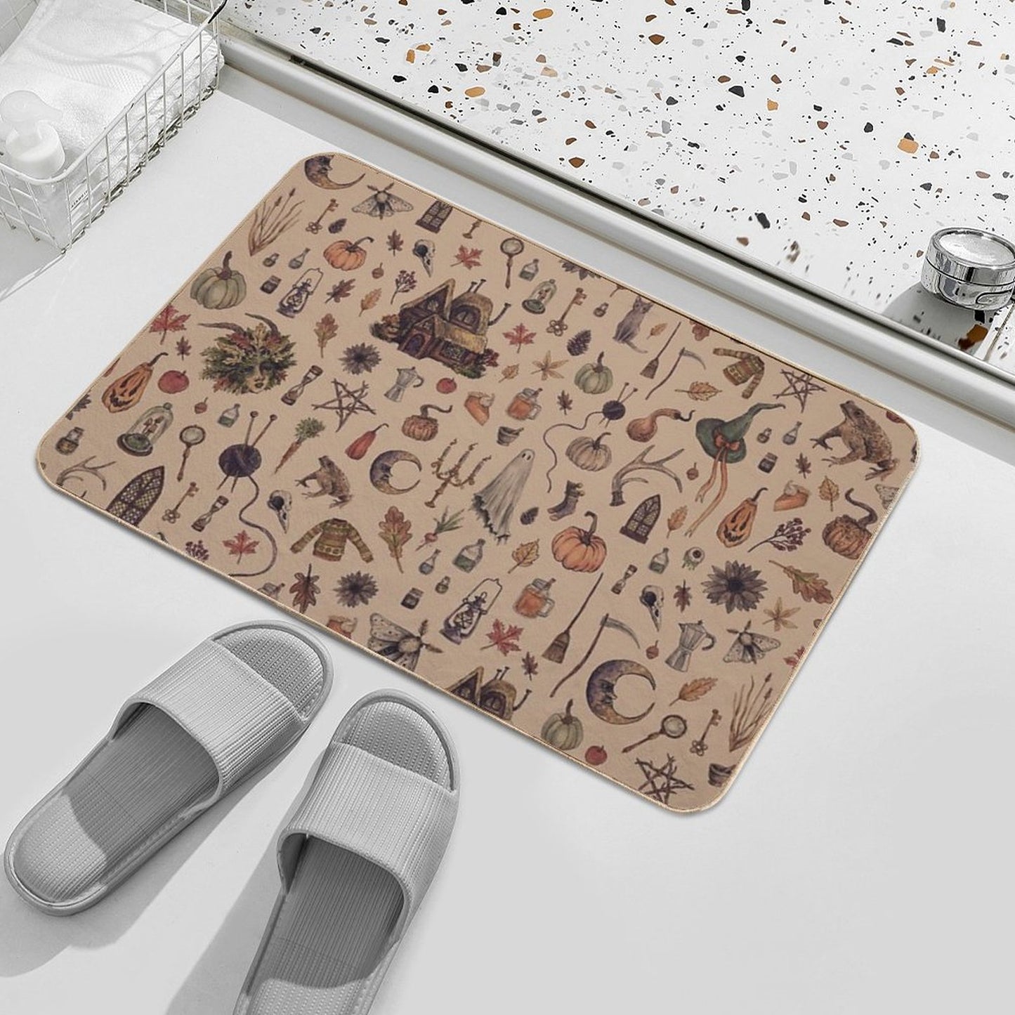 Rustic Brown Cozy Crone Bath Mat