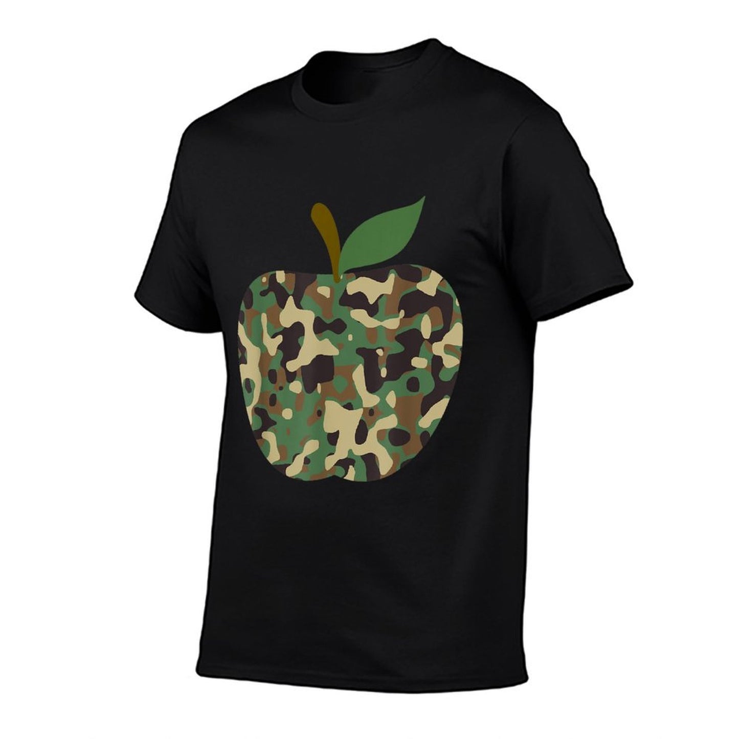 Camo Apple First Day Of School Teaching Team T-Shirt