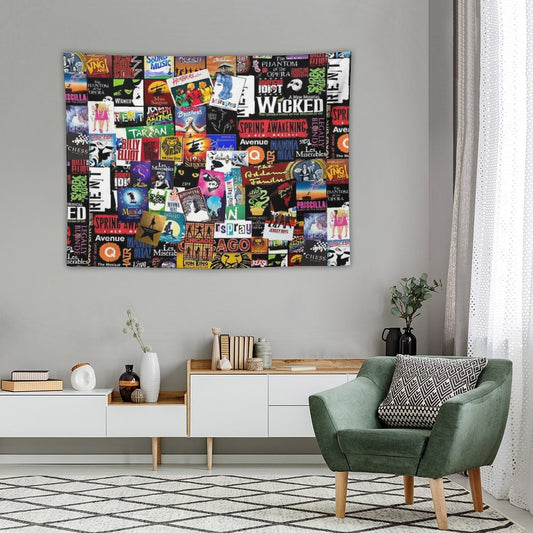 Musicals Collage II Original Tapestry
