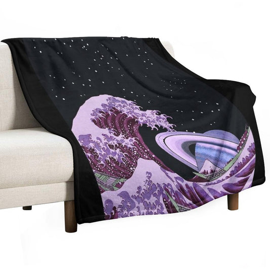 The Great Spave Wave Throw Blanket