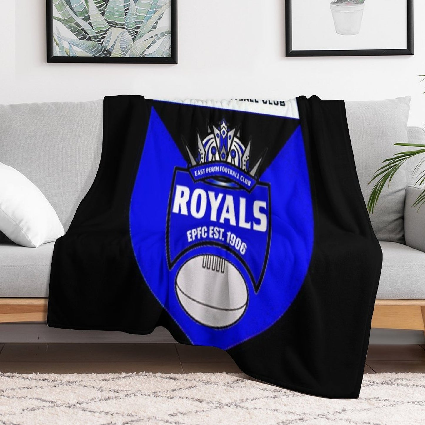 East Perth Football Club AFL Australian Football Throw Blanket