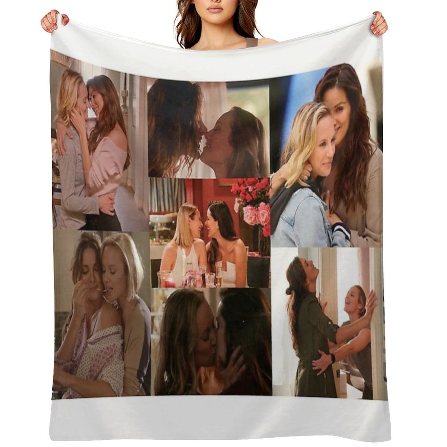Marina Station 19 Large Collage Designed for Blankets Throw Blanket