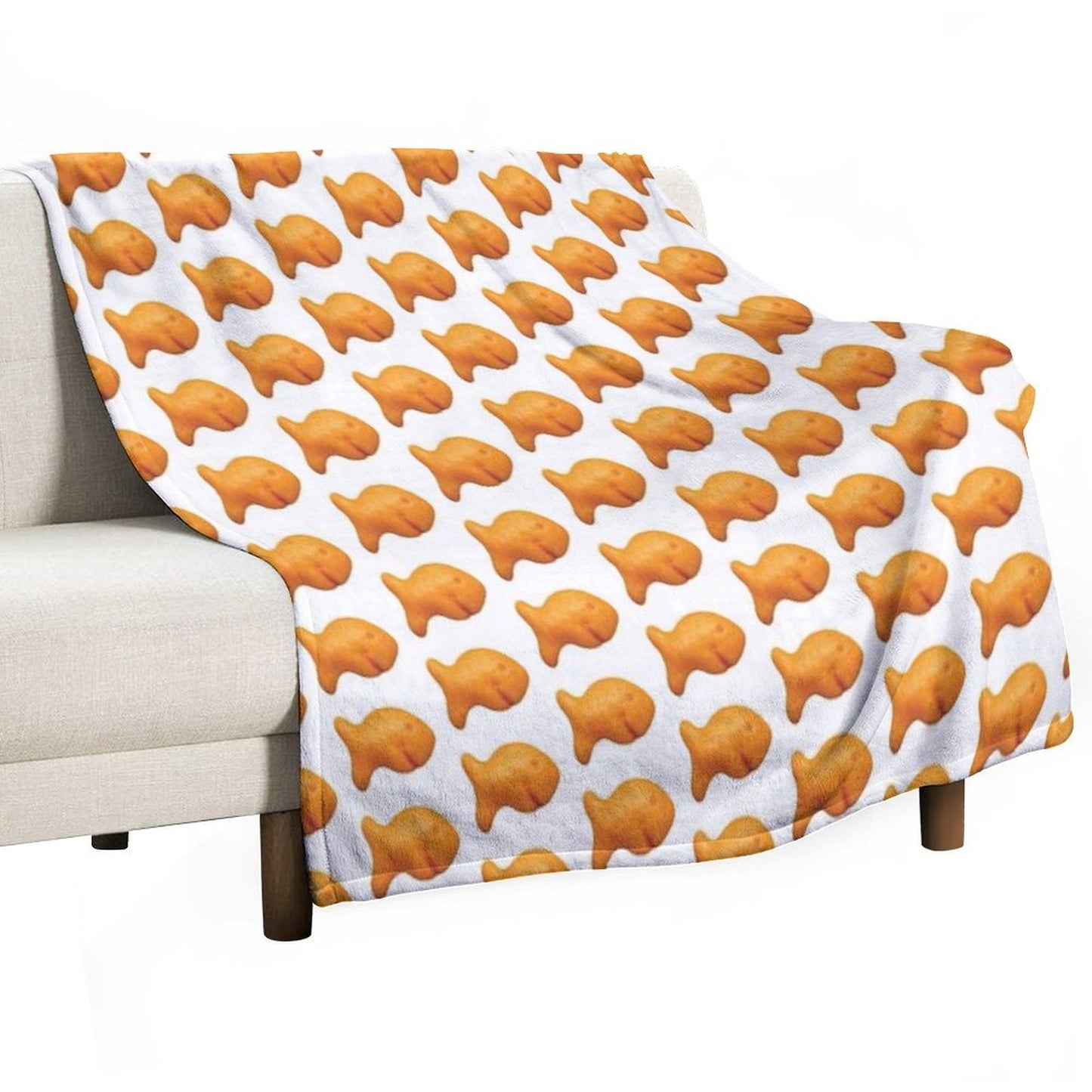 Goldfish Cracker Throw Blanket