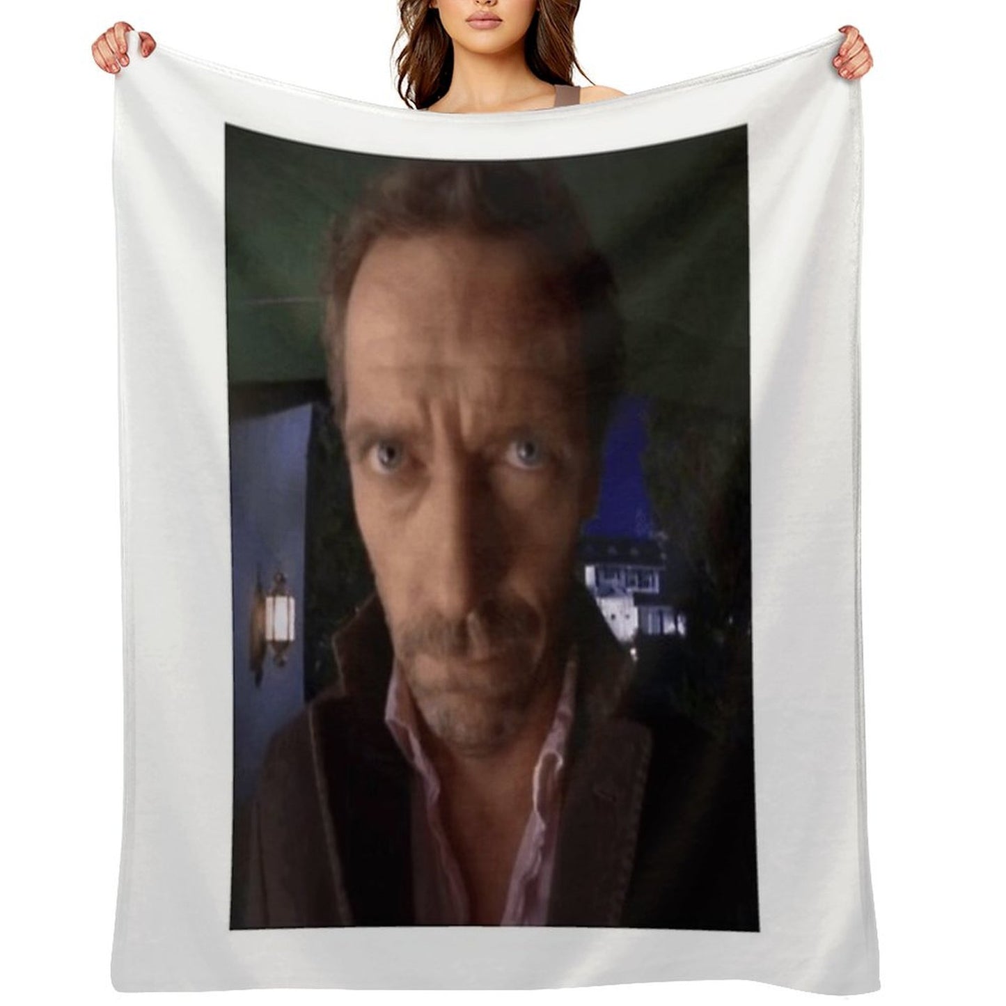 Low Quality House MD Meme Throw Blanket