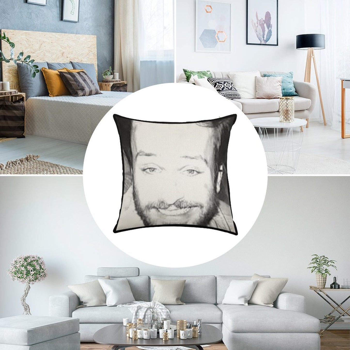 Always Sunny in Philidelphia Charlie Dating Picture Linen Throw Pillow Cover