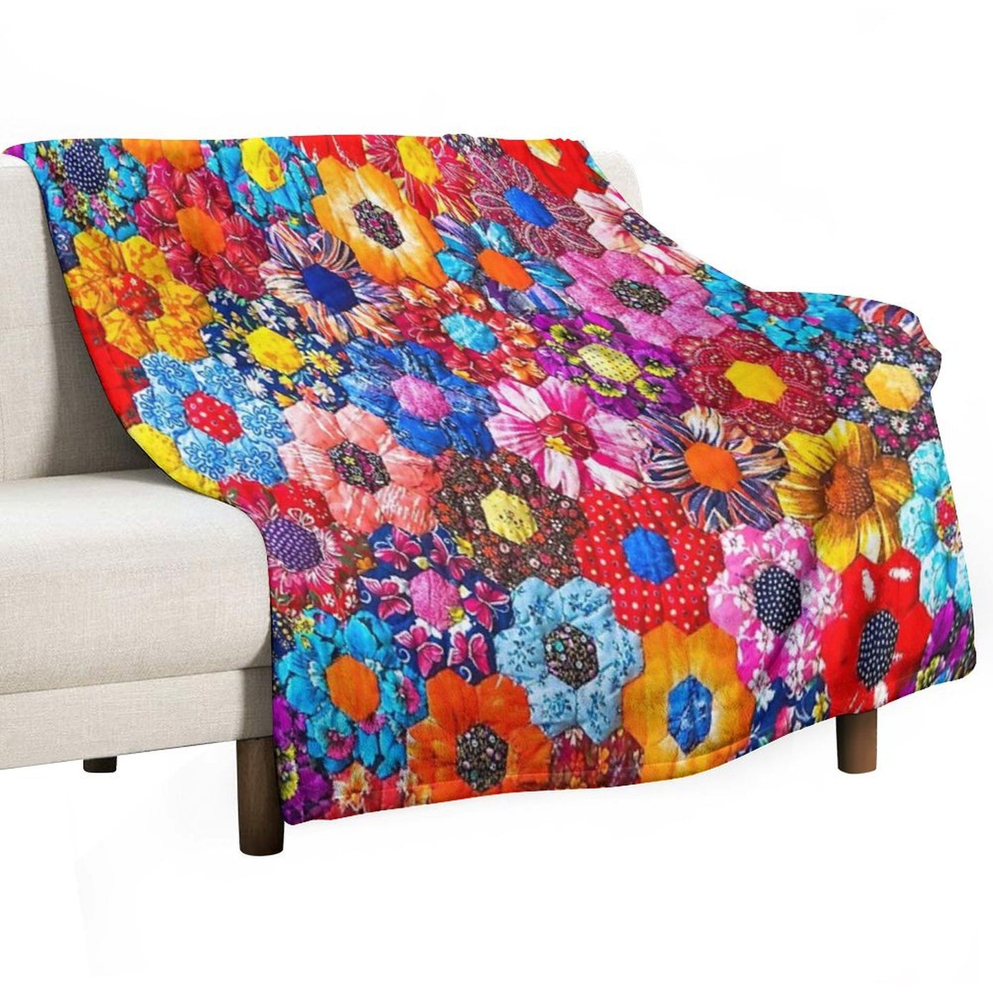 Patchwork Throw Blanket
