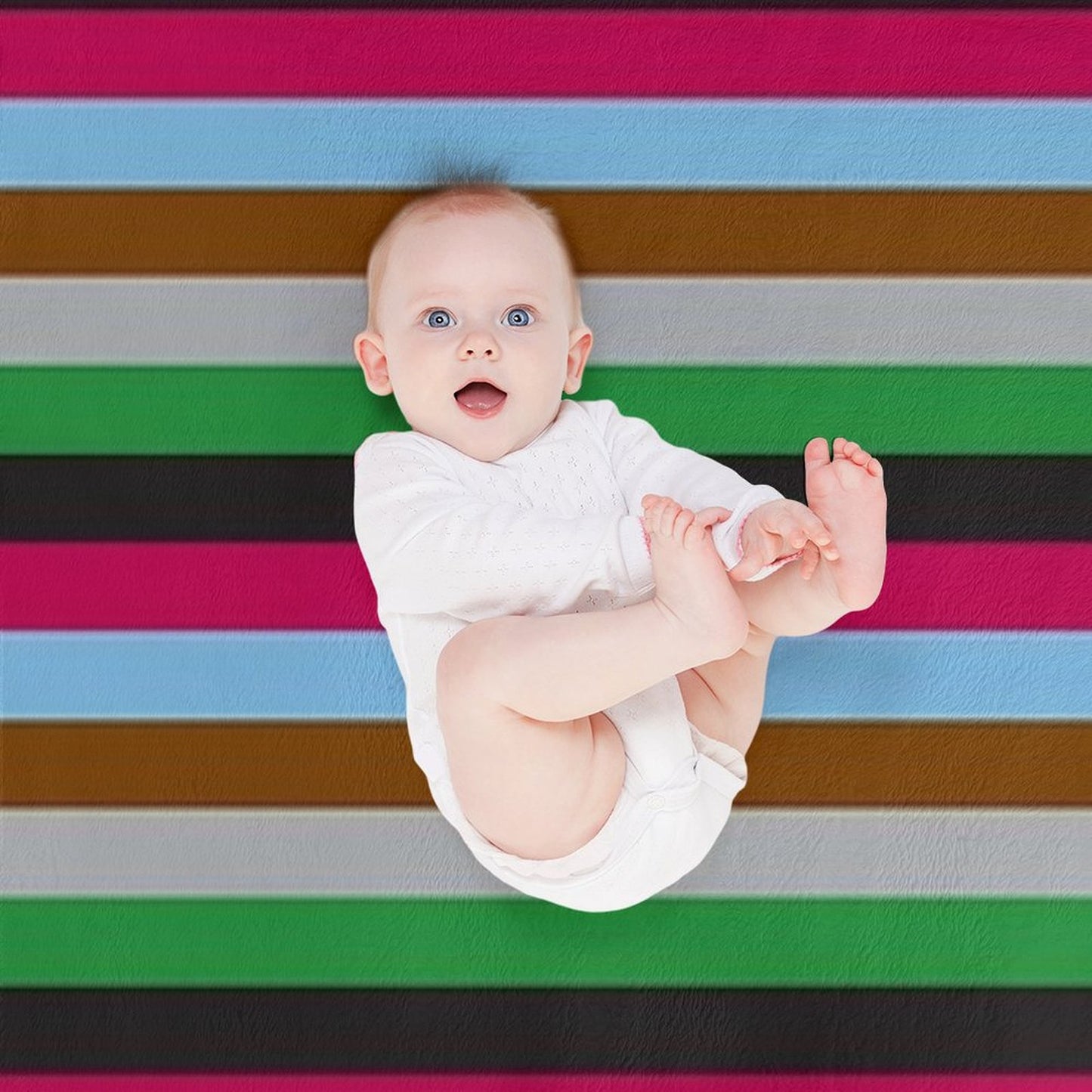 Harlequins Rugby Striped Throw Blanket
