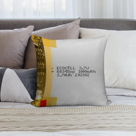 LiPo Battery Soft Durable Construction Throw Pillow