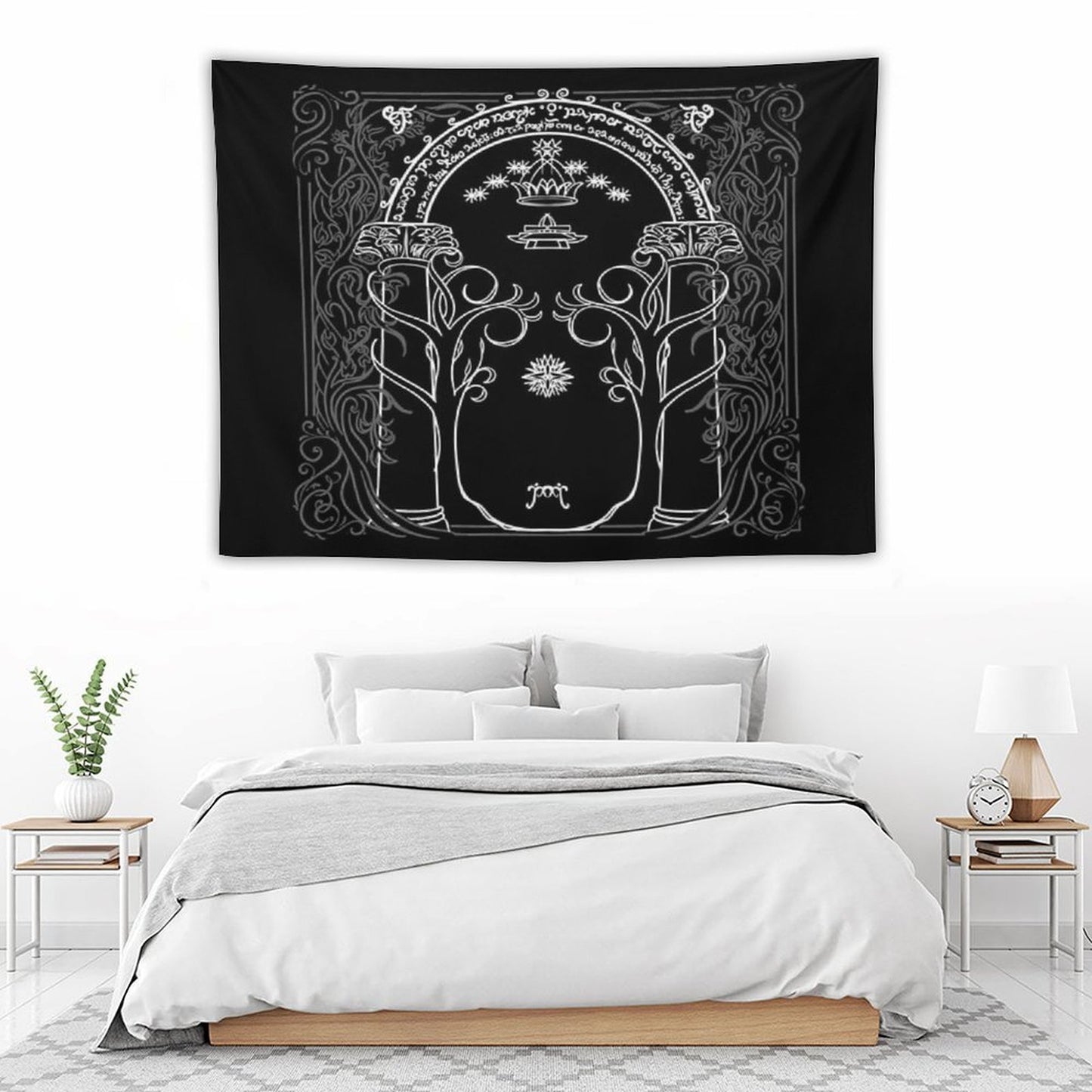 Mountain Door in The Style of J.R.R.Tolkien Tapestry
