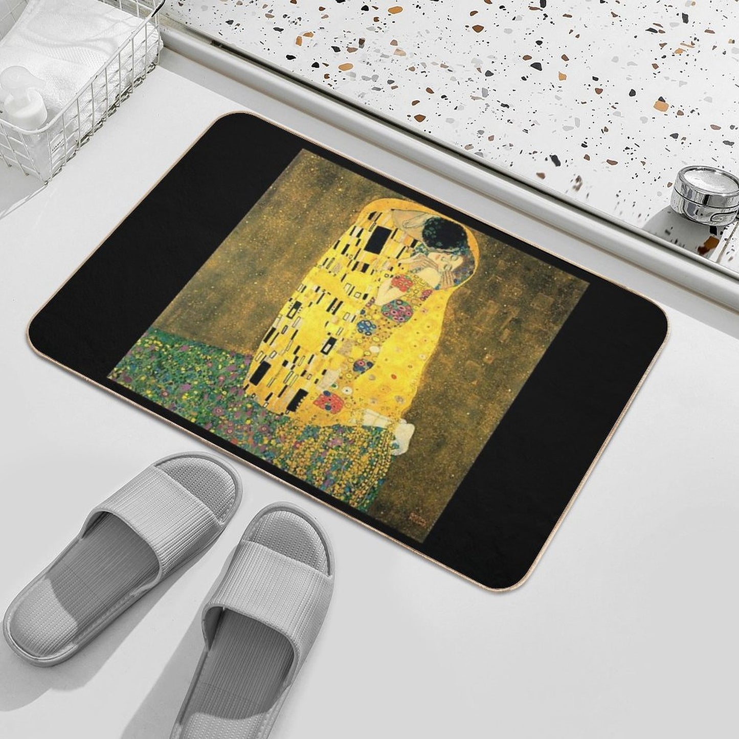 The Kiss - Gustav Klimt Bath Mat