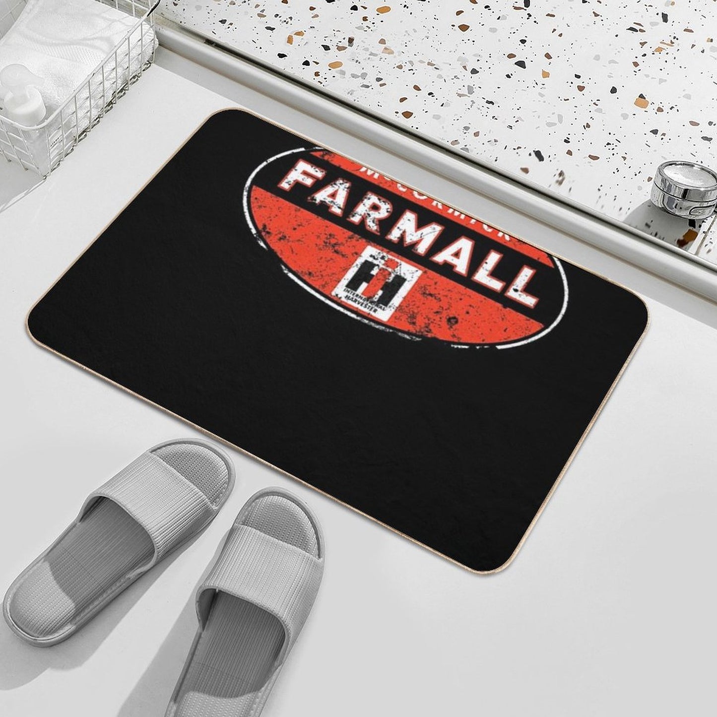Farmall Tractor Mc Cormick Bath Mat