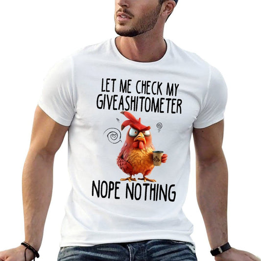 Let Me Check My Giveashitometer Nope Nothing  Summer-ready Fabric T-Shirt