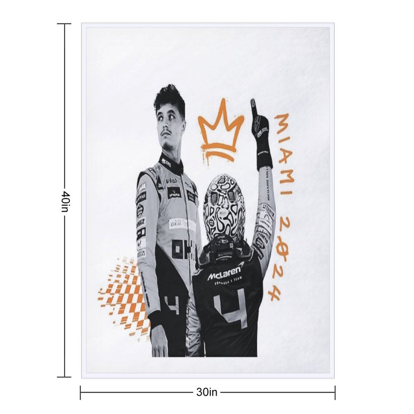 Lando Norris Wins Throw Blanket