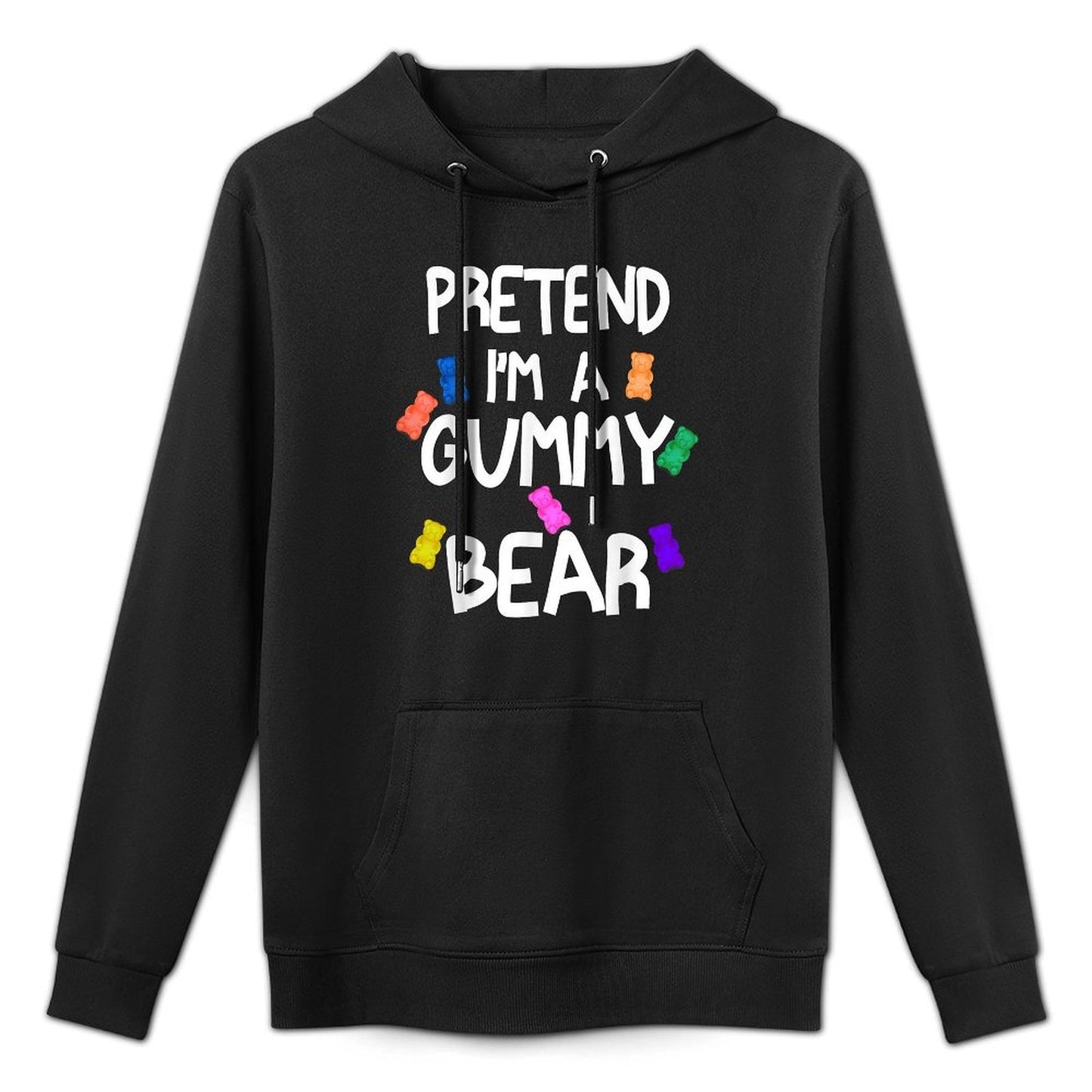 Pretend Im A Gummy Bear Funny Lazy Halloween Costume Versatile Streetwear Hoodie