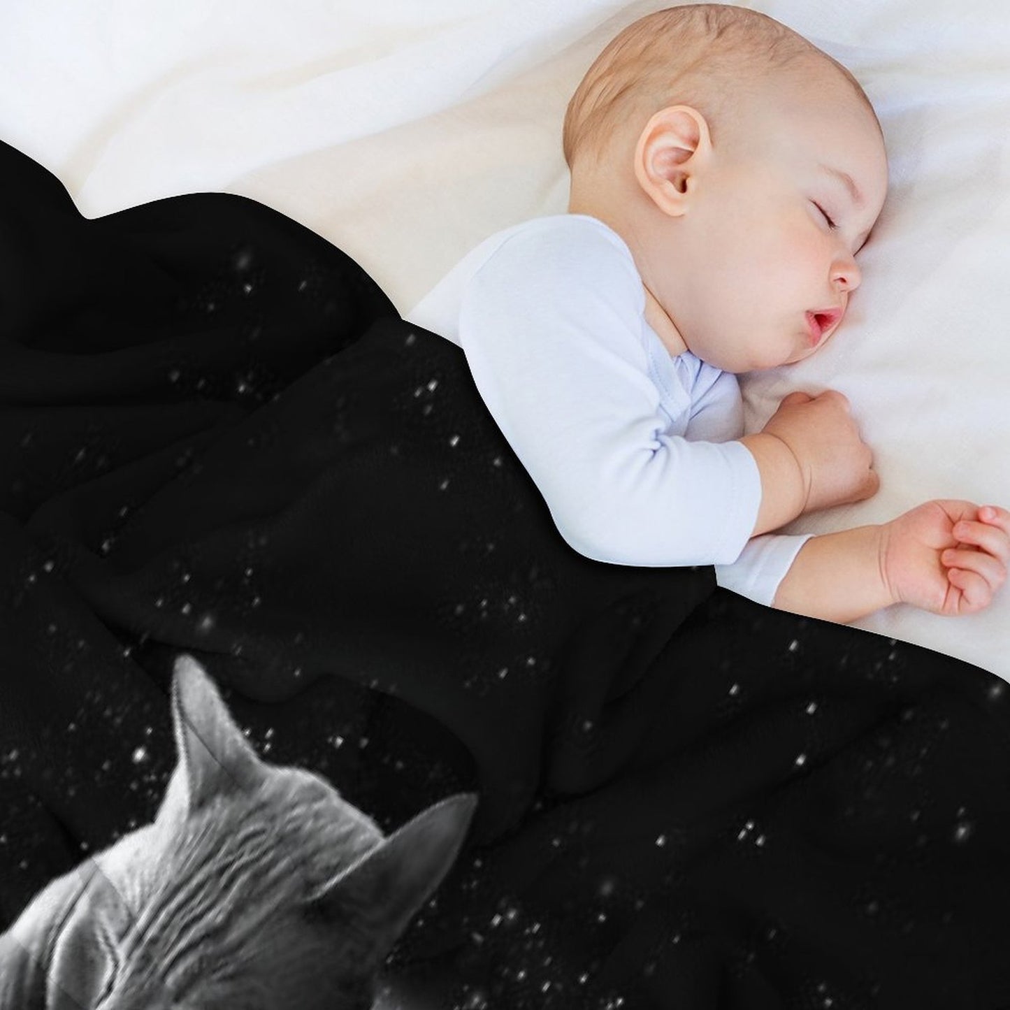 MOONCAT Throw Blanket