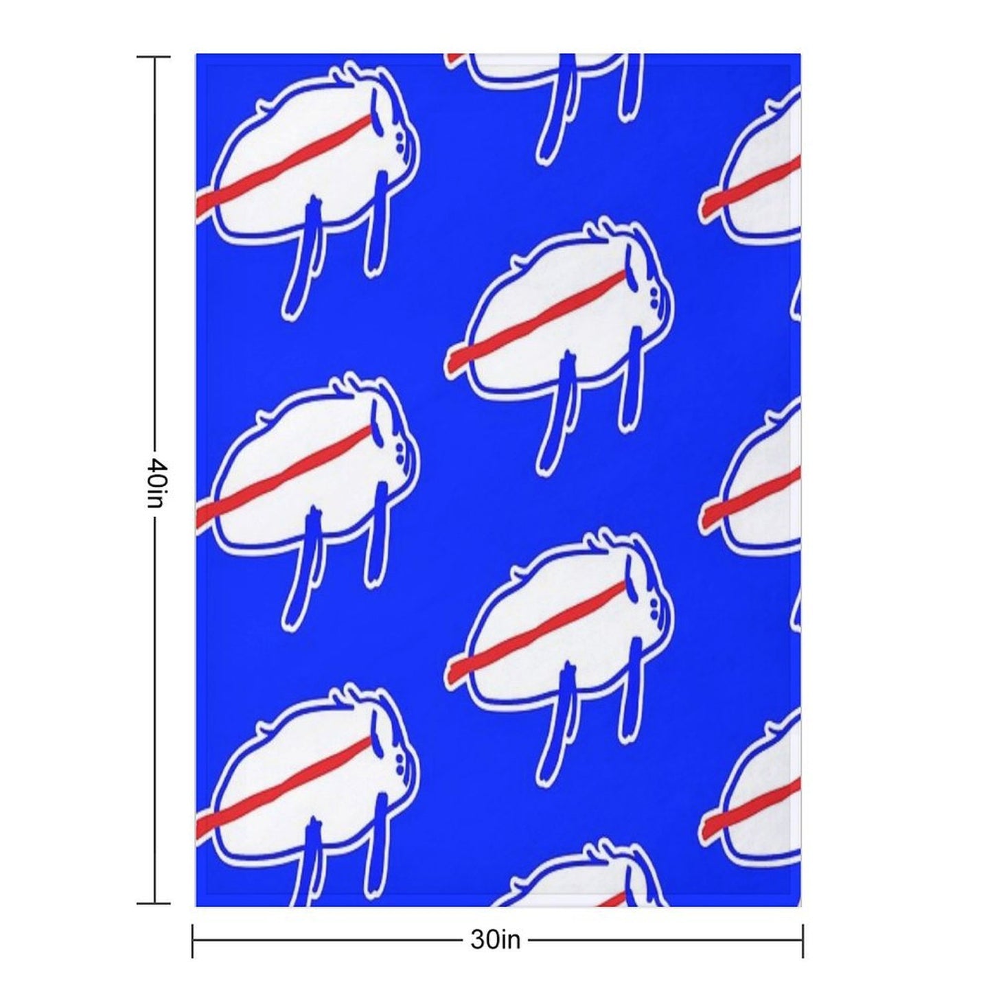 Josh Allen Drawing Throw Blanket
