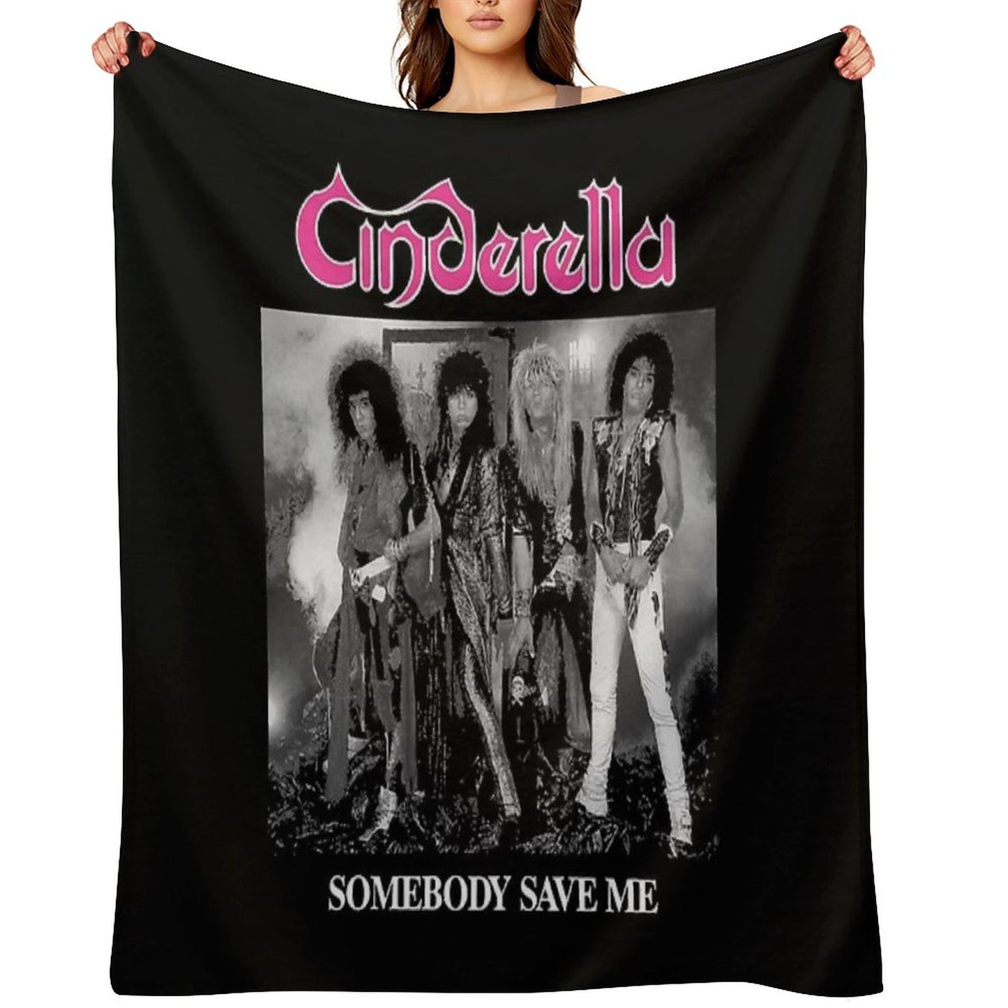 Steel Heels & Heartbeats – Glam Noise Icon Style Throw Blanket