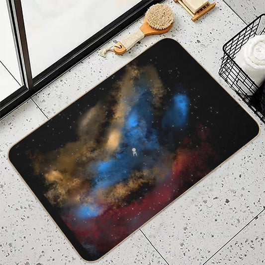 Star Trek - Boldy Going Digital Painting - StarTrek Bath Mat