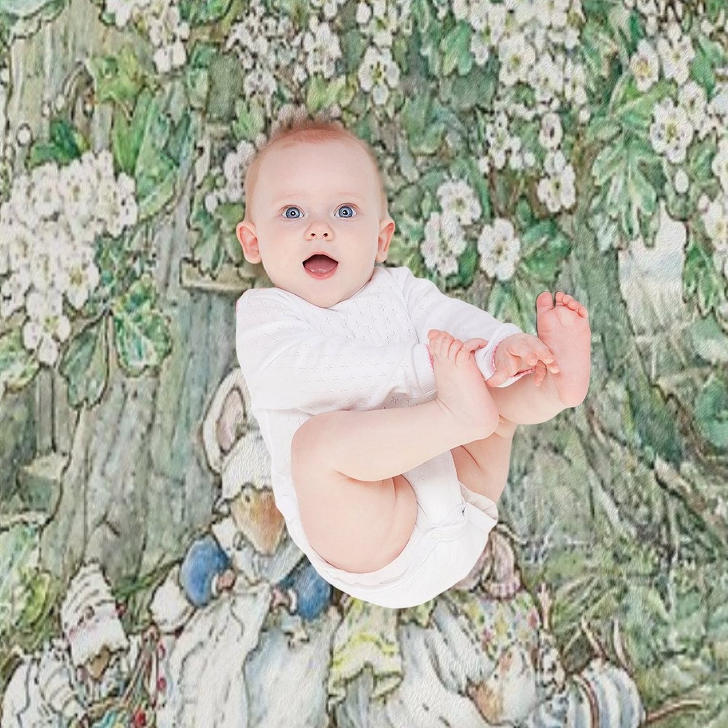 Brambly Hedge - Hawthorn Blossom And Babies Throw Blanket