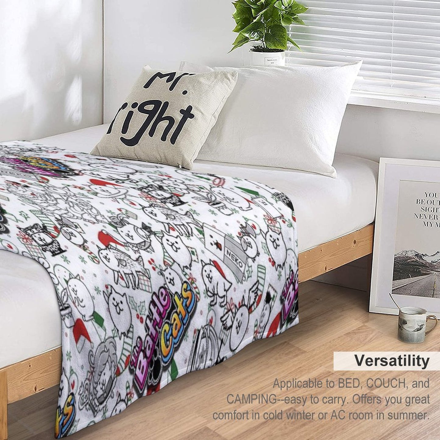 Battle Cats Throw Blanket