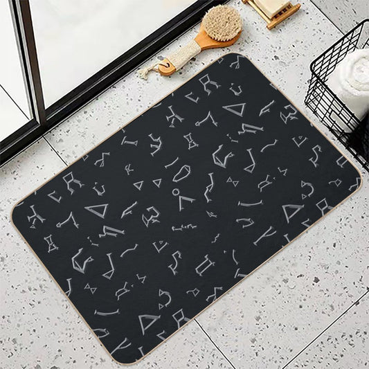 Glyphs Bath Mat