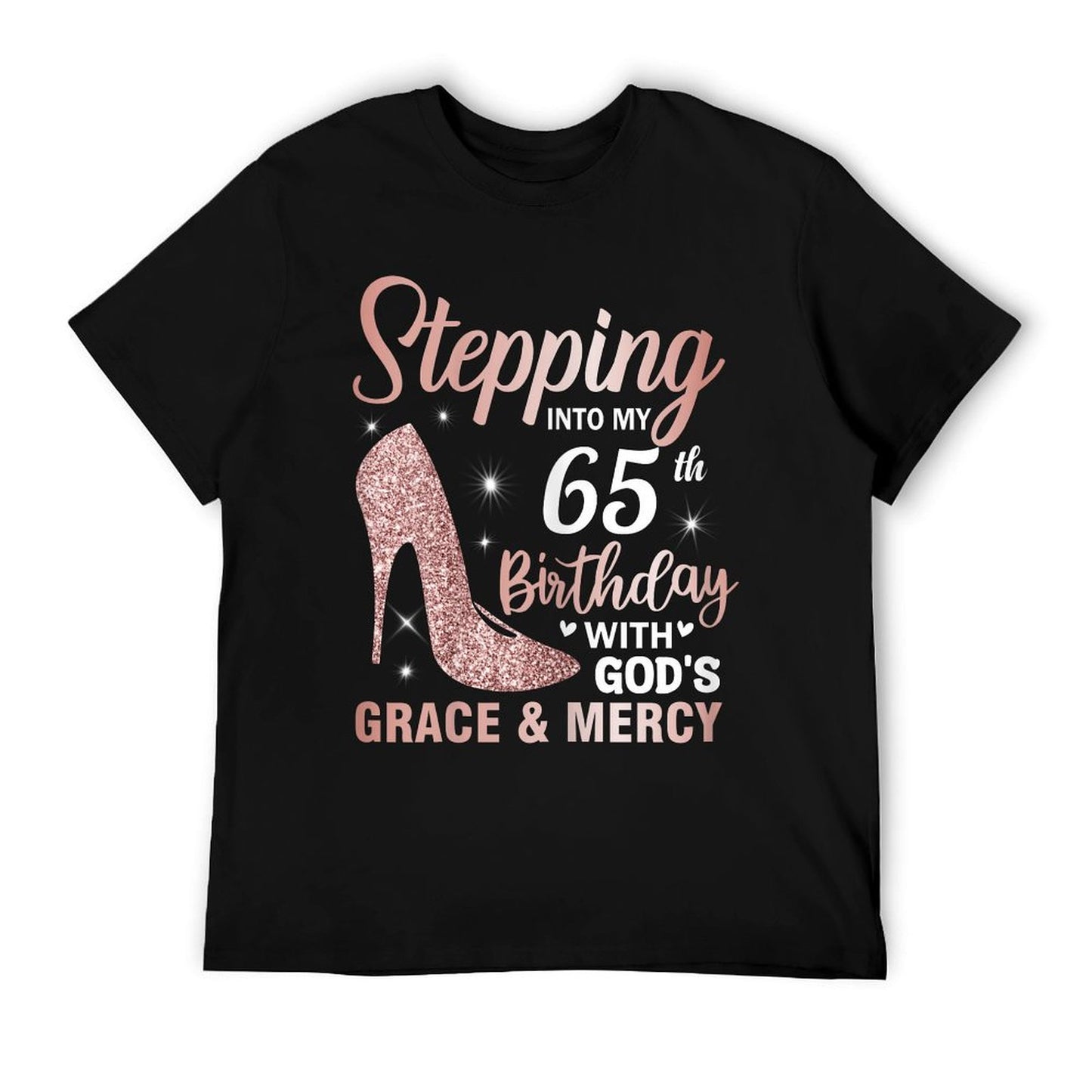 Stepping Into My 65th Birthday Shirt Women 65 Year Old Bday T-Shirt