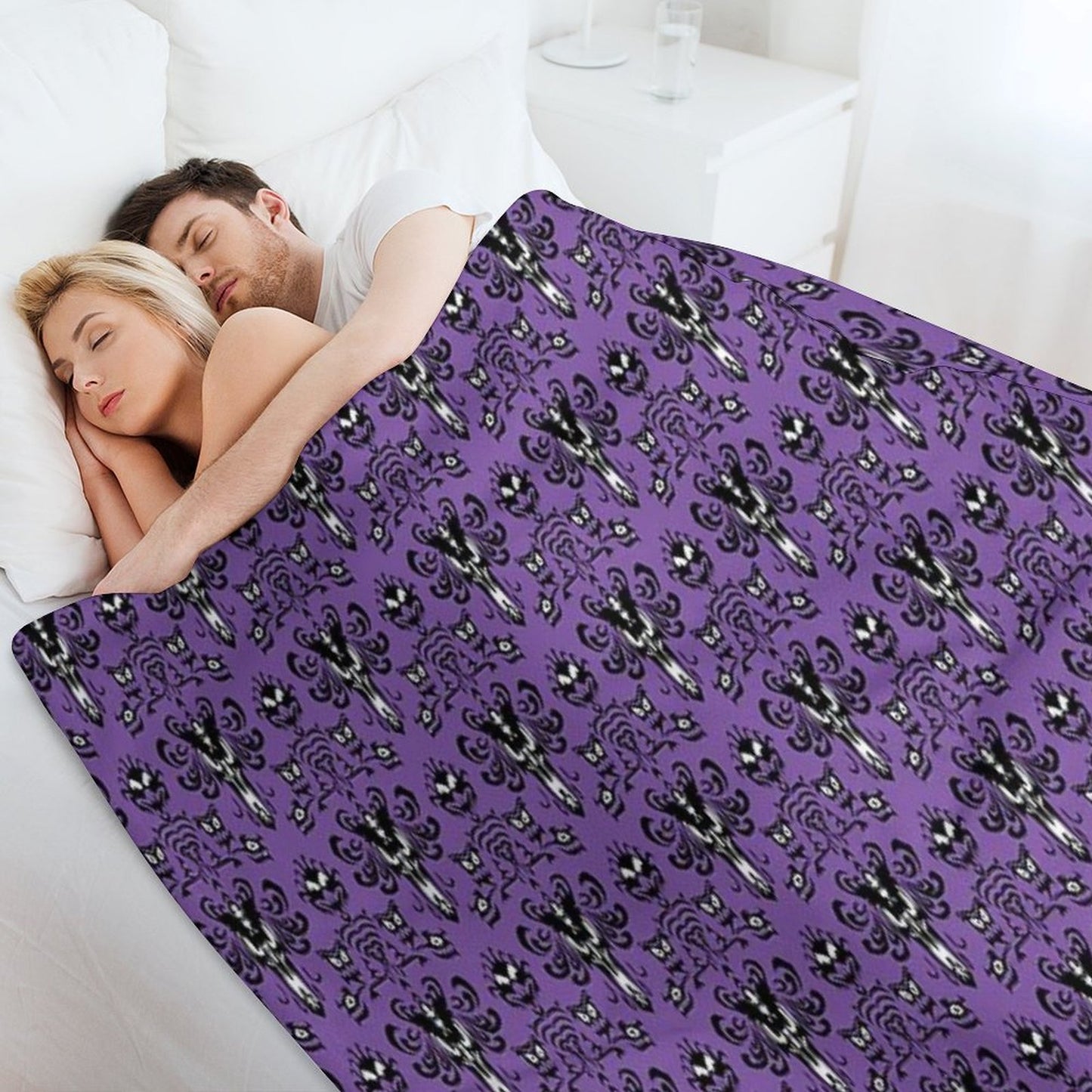 Haunted Mansion Wallpaper Throw Blanket