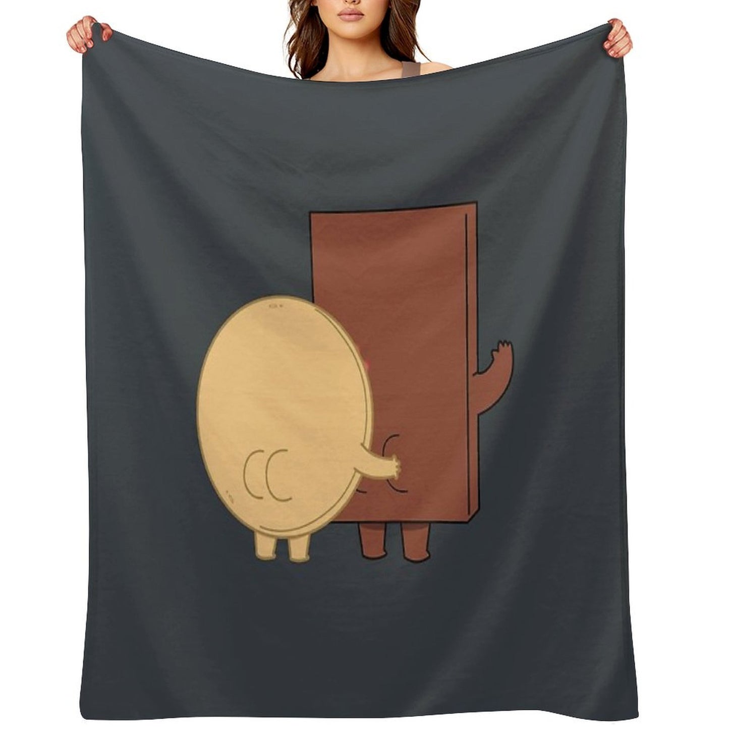 Choco And Pancake Playing Mode Throw Blanket