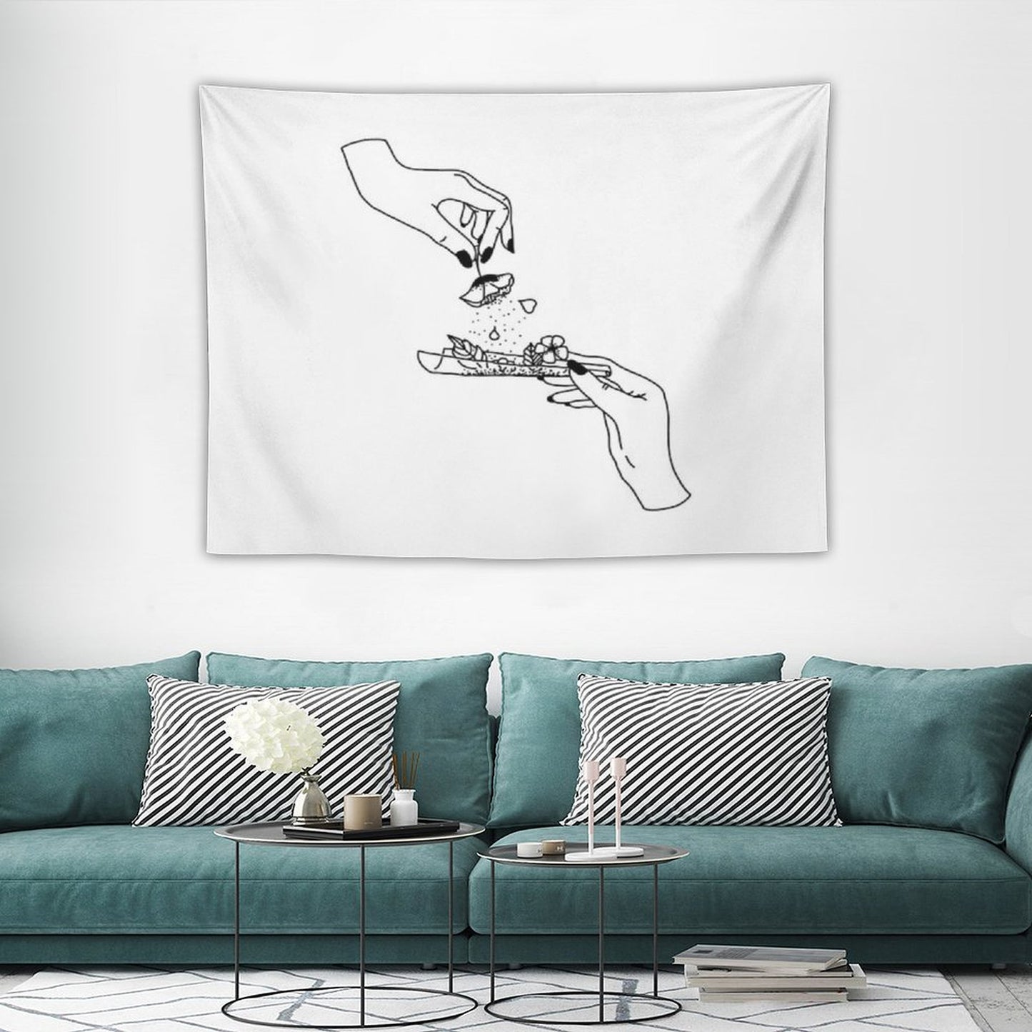 Weed Flower Tapestry