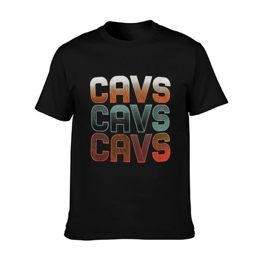 Love Heart Cavs Grunge Vintage Style Black Cavs T-Shirt