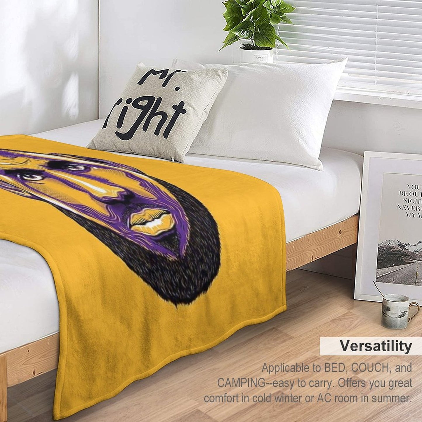 King Lebron James Throw Blanket