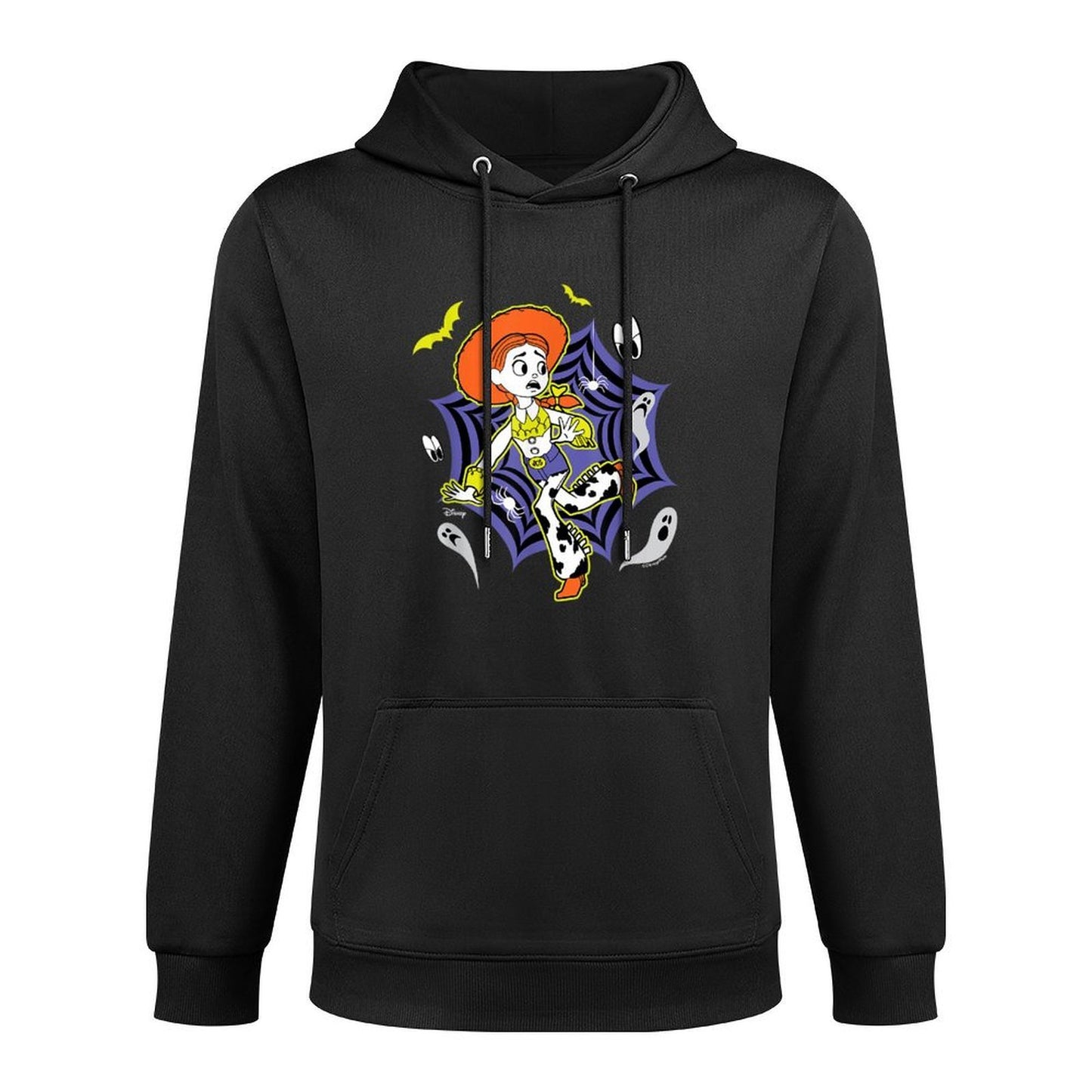 Toy Story - Jessie Halloween Spider Web With Bats And Ghosts Easy Care Hoodie