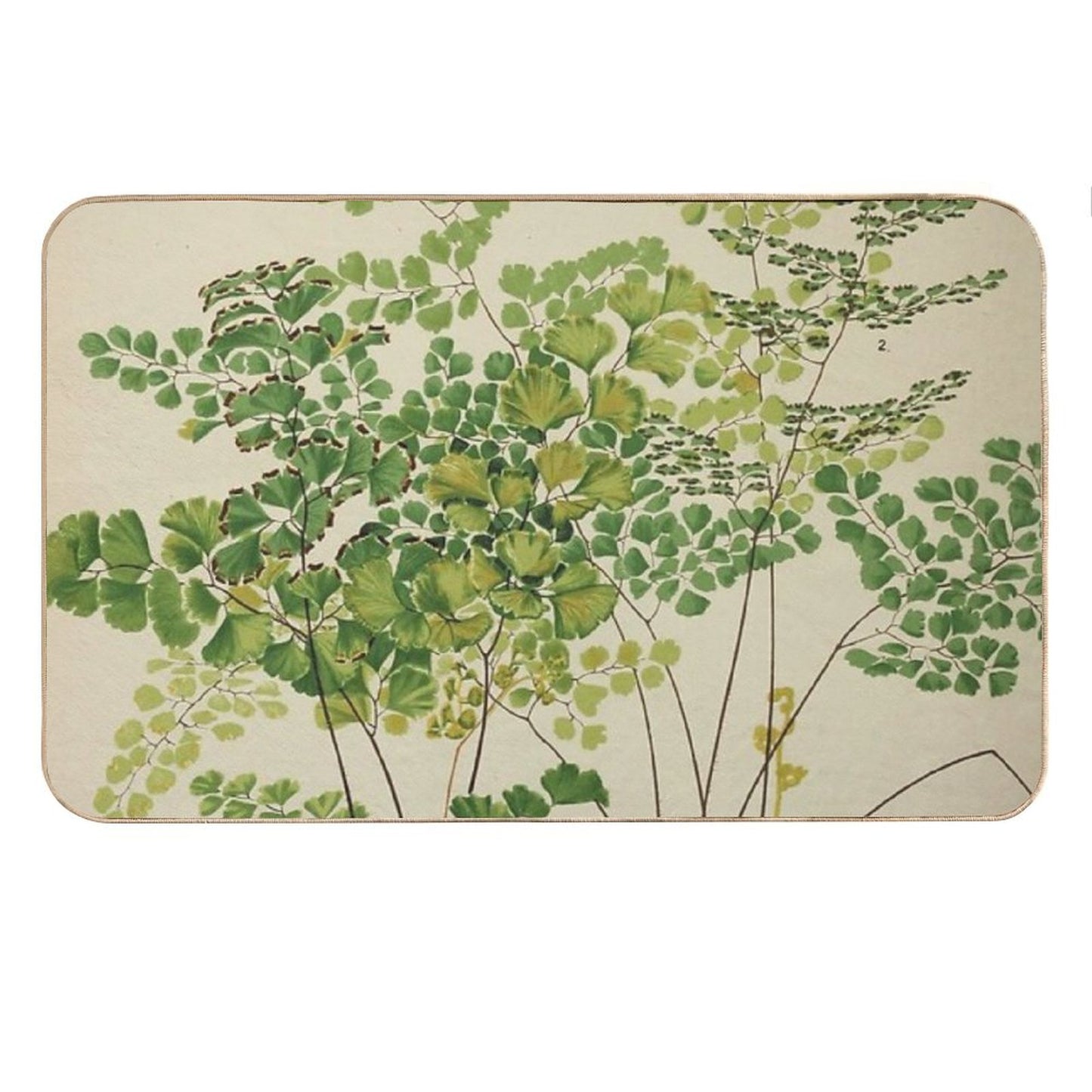 Maidenhair Ferns Bath Mat