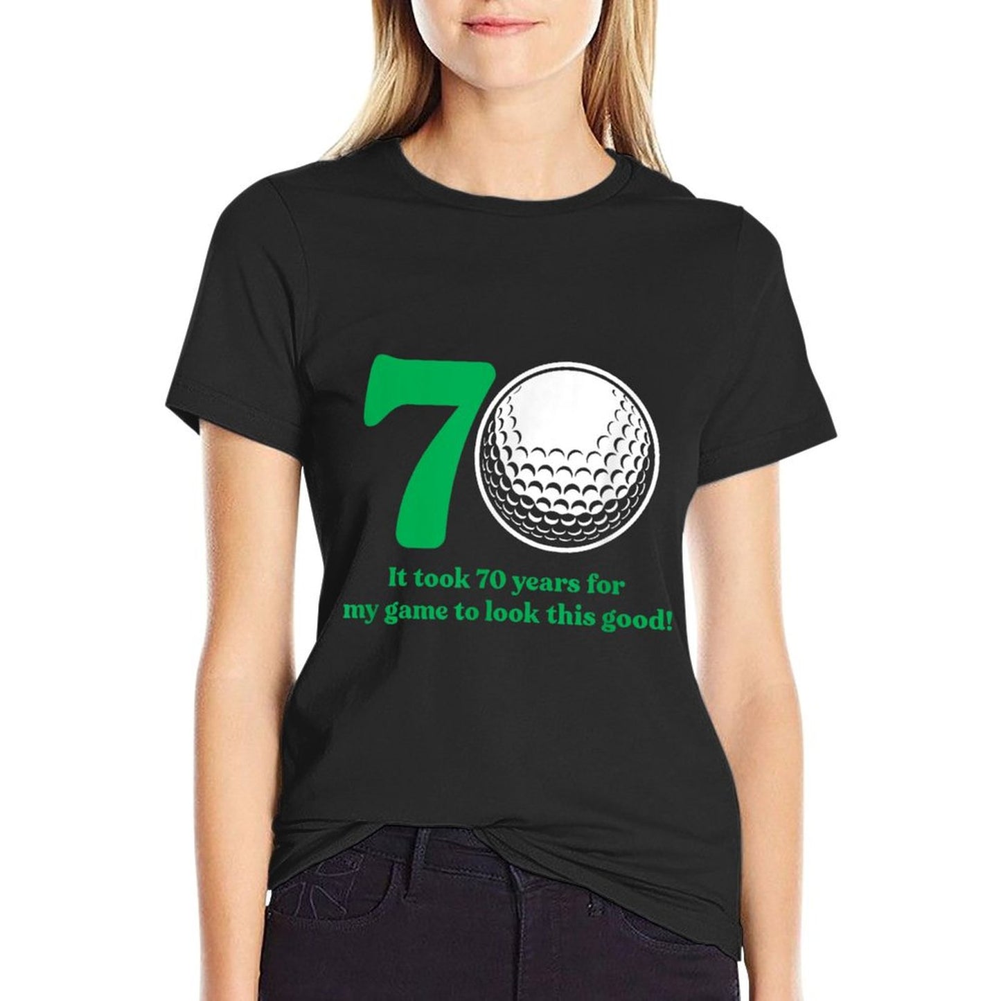 70 Year Old Golfer Golfing Golf 70th Birthday T-Shirt