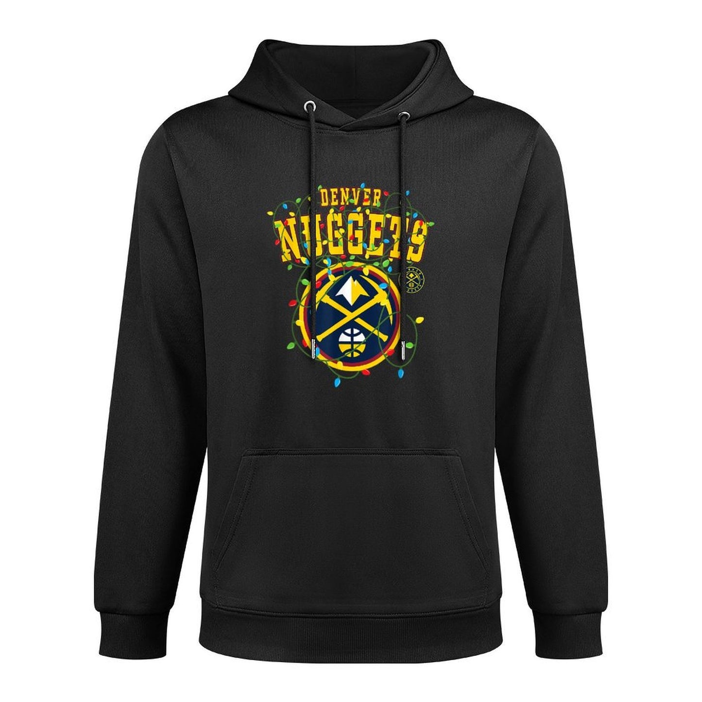 NBA Denver Nuggets Christmas Lights Holiday Layering Staple Hoodie