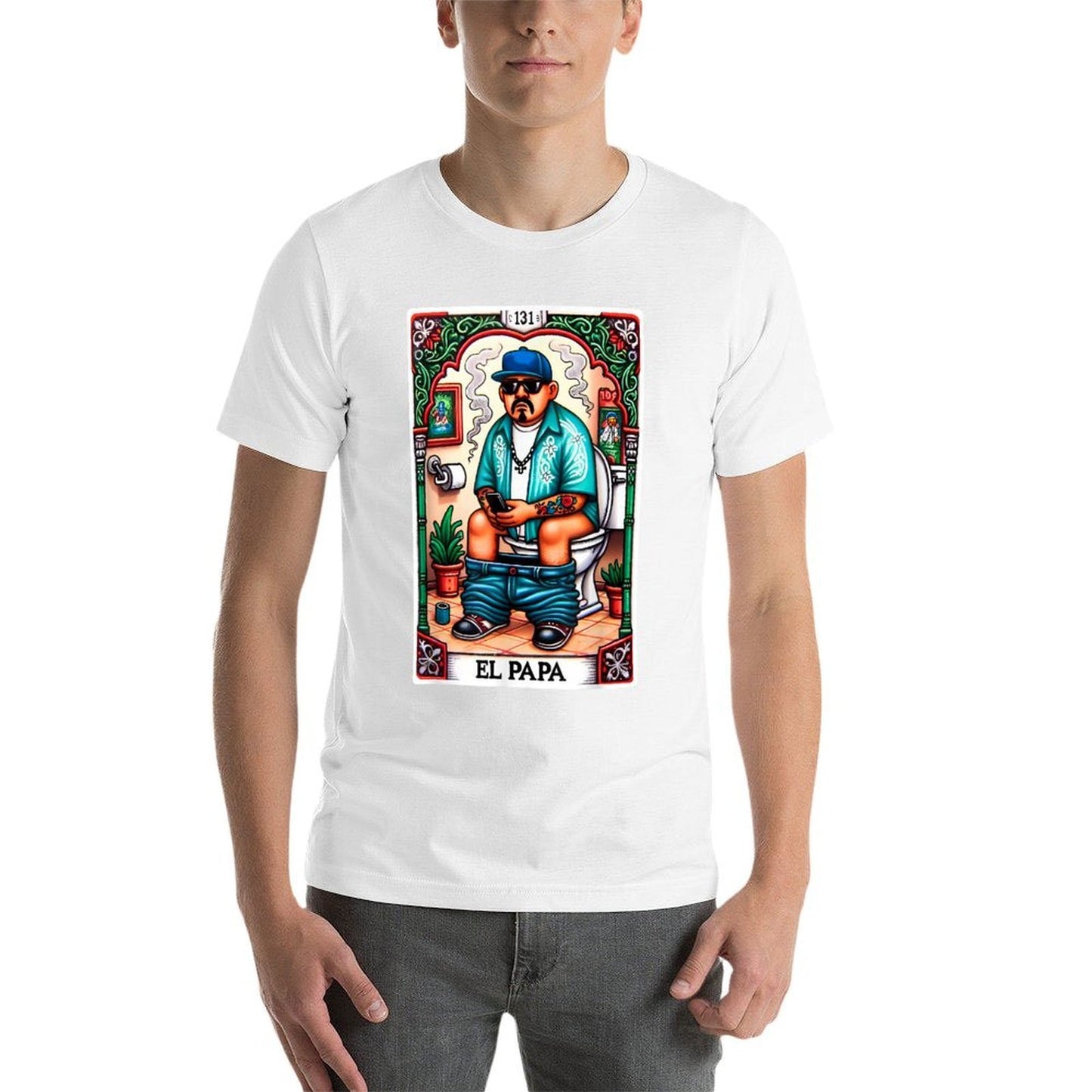 El Papa Latino Tarot Card Spanish Doing Dad Shit Fathers Day Soft T-Shirt