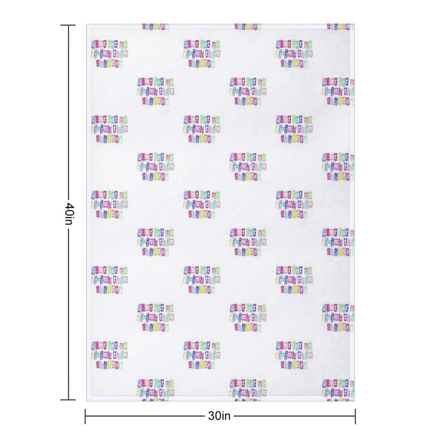 Just Let Me Finish This Chapter Cute Text Throw Blanket