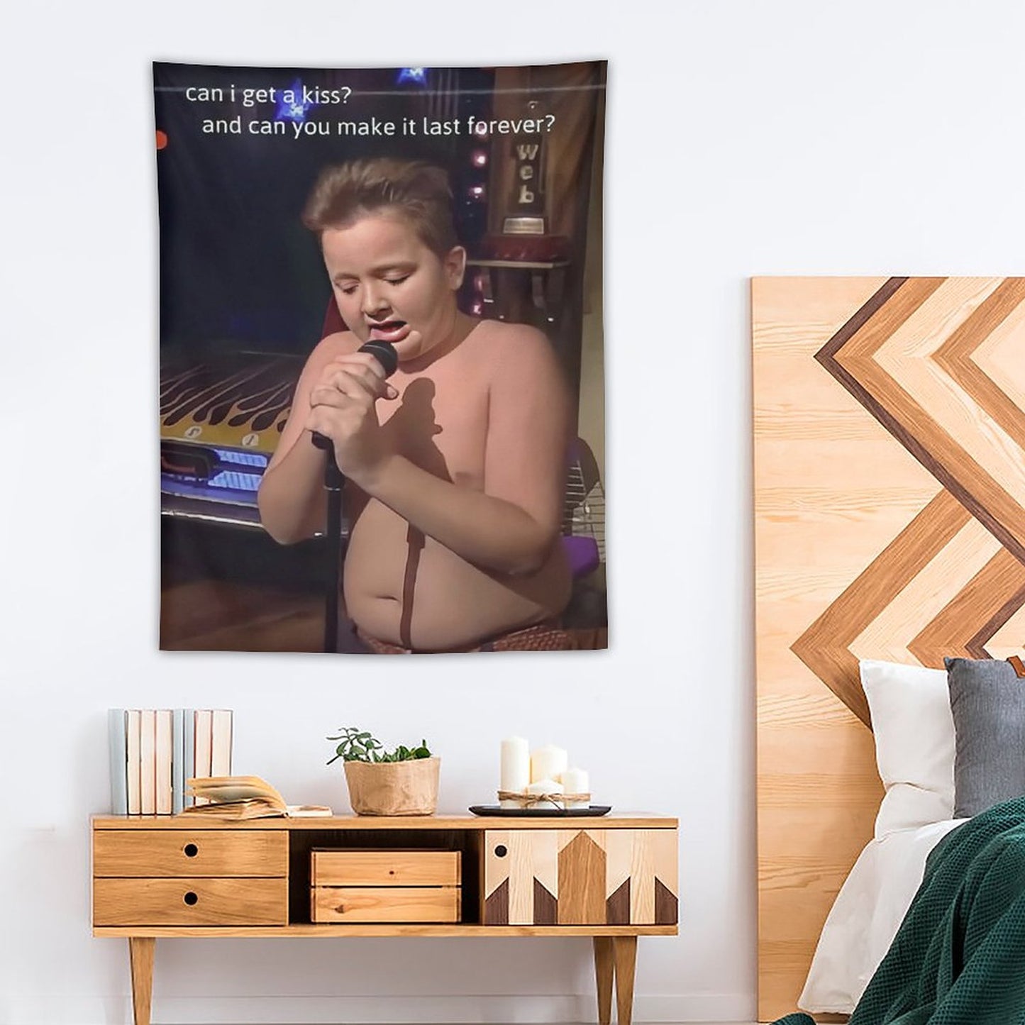 Can I Get A Kiss Gibby Vertical Tapestry
