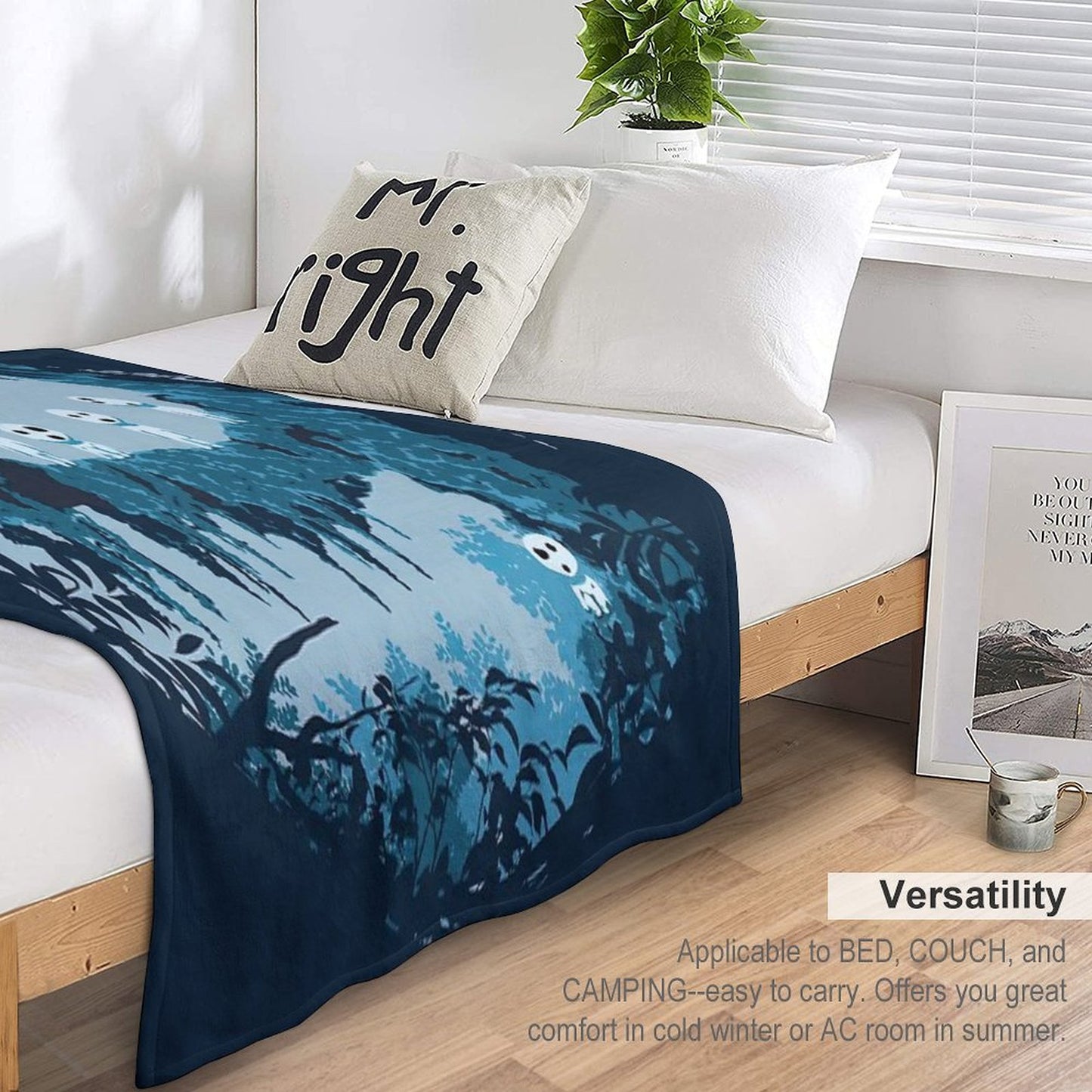 Kodama Studio Ghibli Throw Blanket