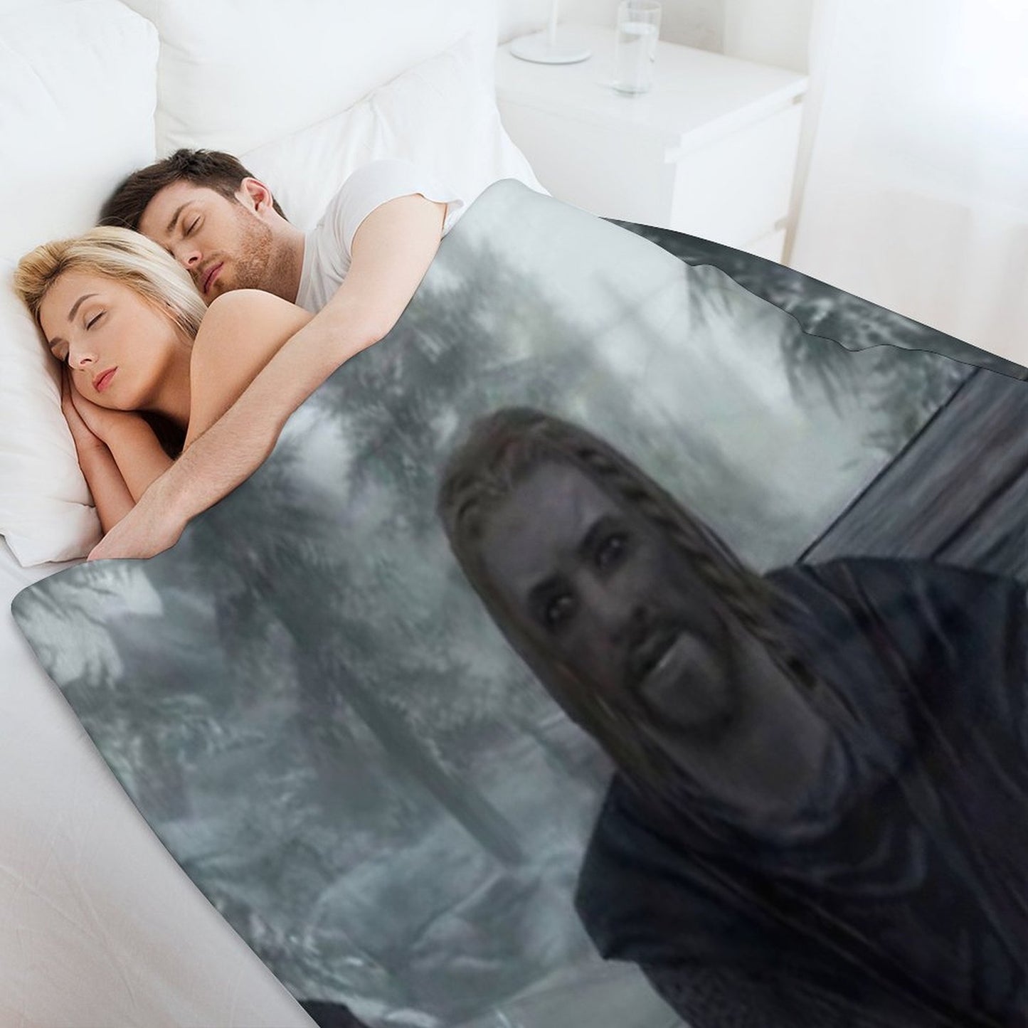 Hey You’re Finally Awake Throw Blanket