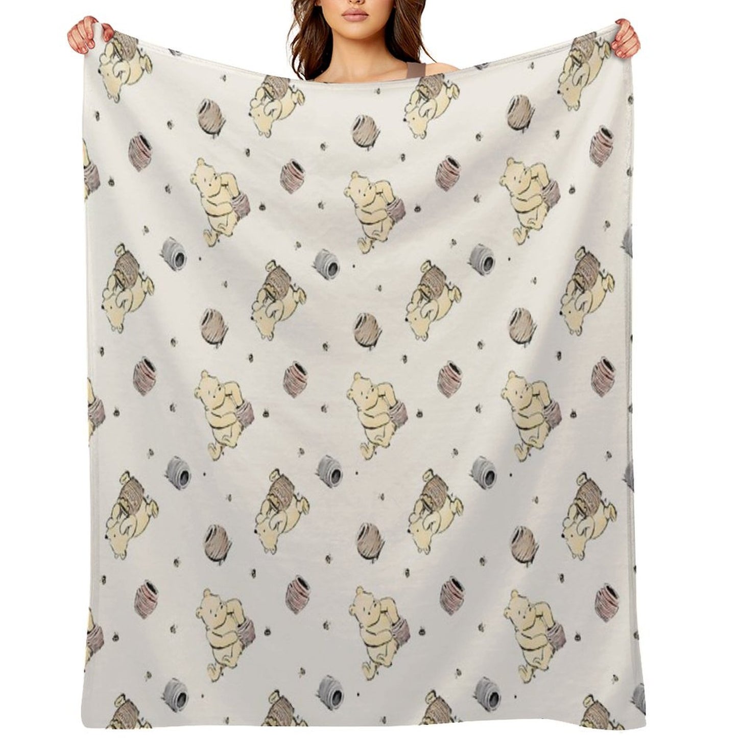 Vintage Pooh Throw Blanket