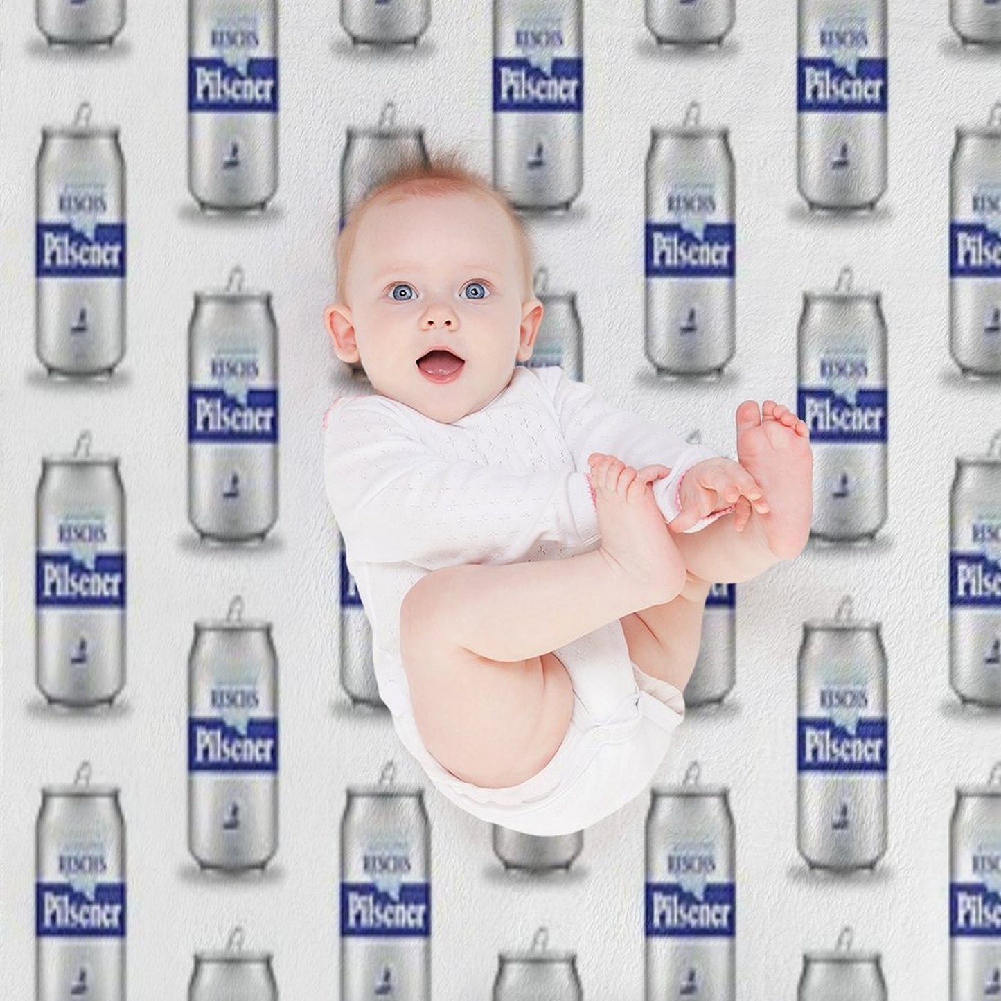 RESCHS PILSENER CAN Throw Blanket