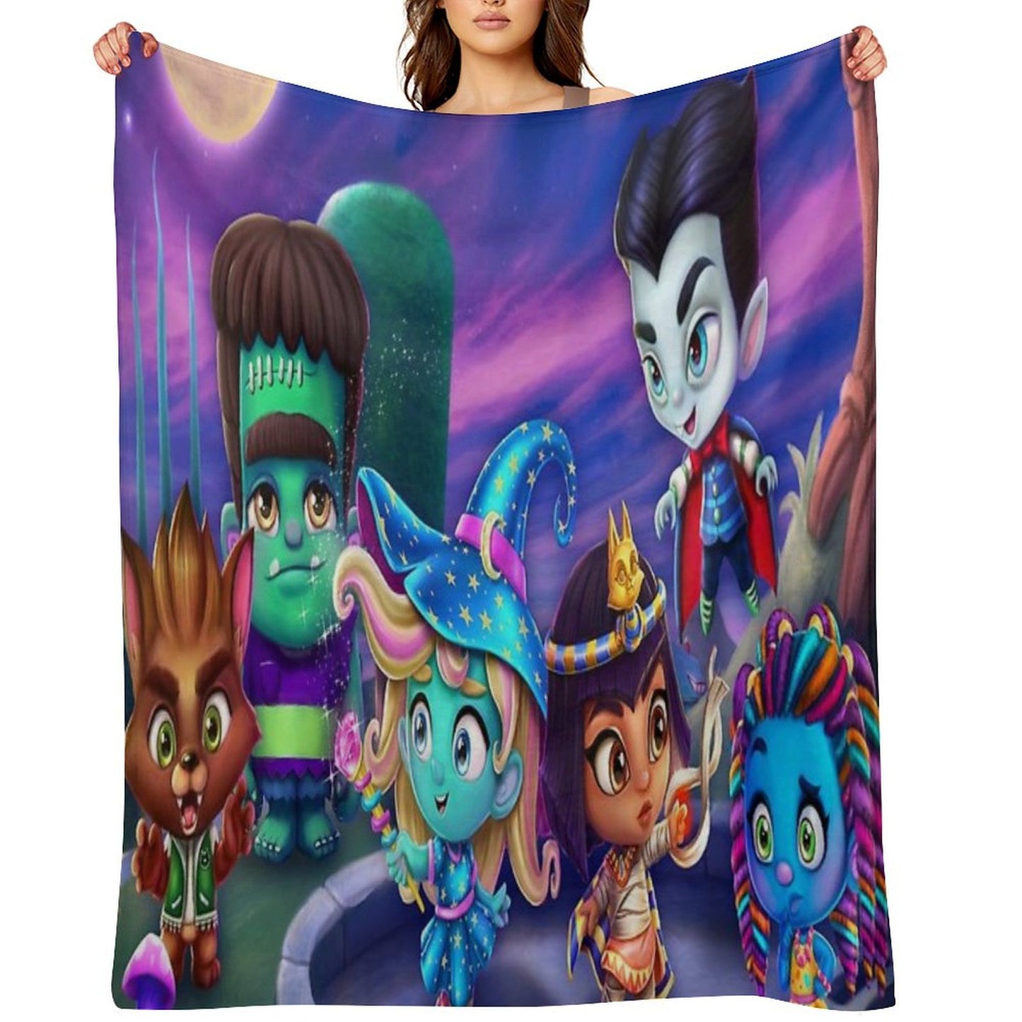 Super Monsters Throw Blanket