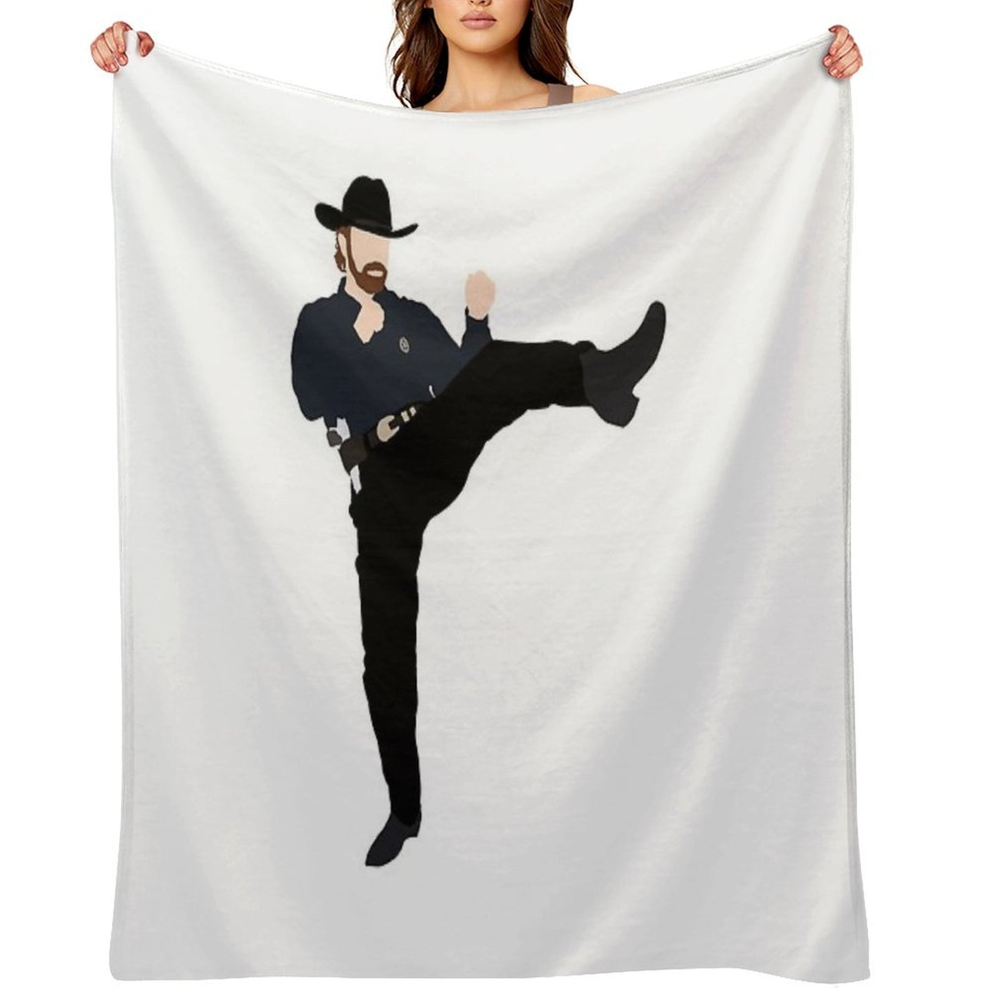 Walker Texas Ranger Throw Blanket
