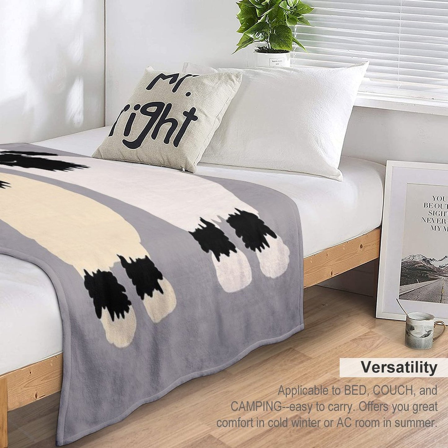 Valais Black Nose Sheep Friends Throw Blanket
