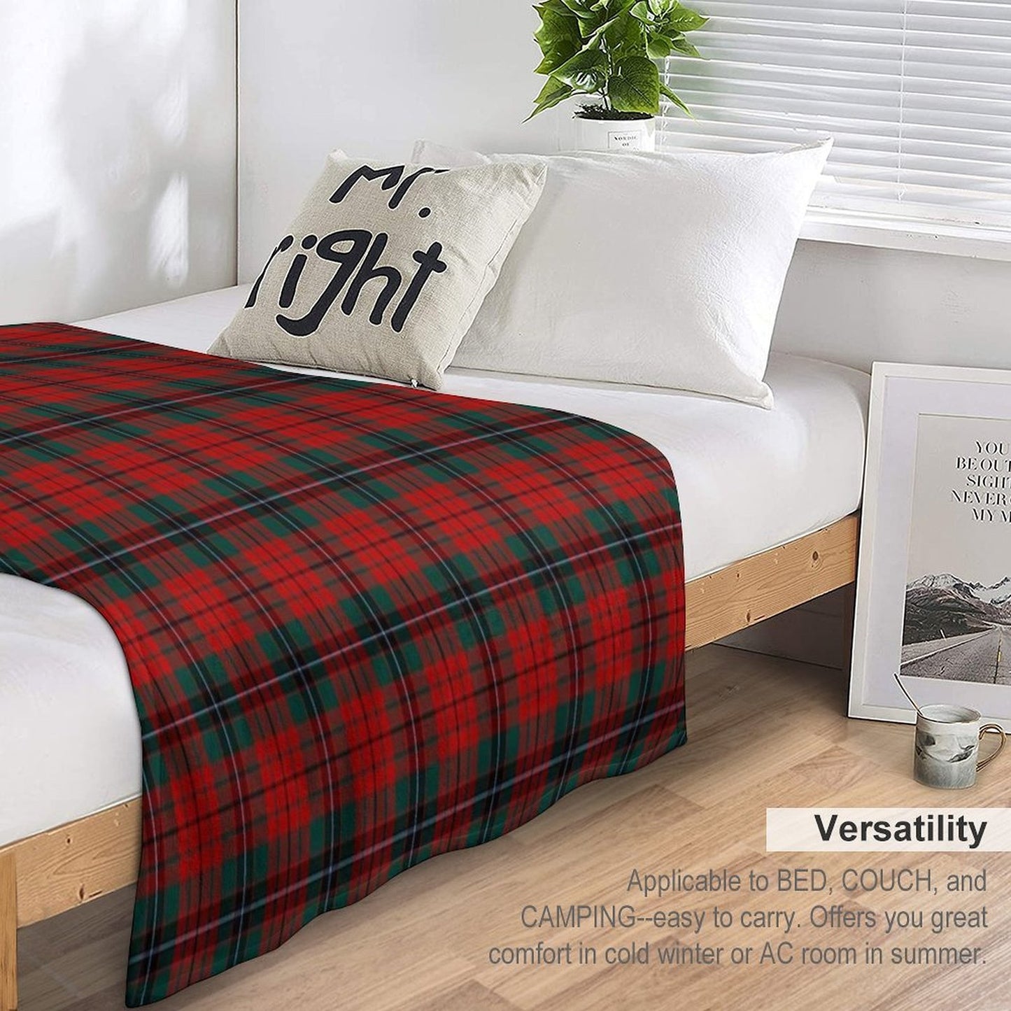 Clan Nicolson Tartan Throw Blanket
