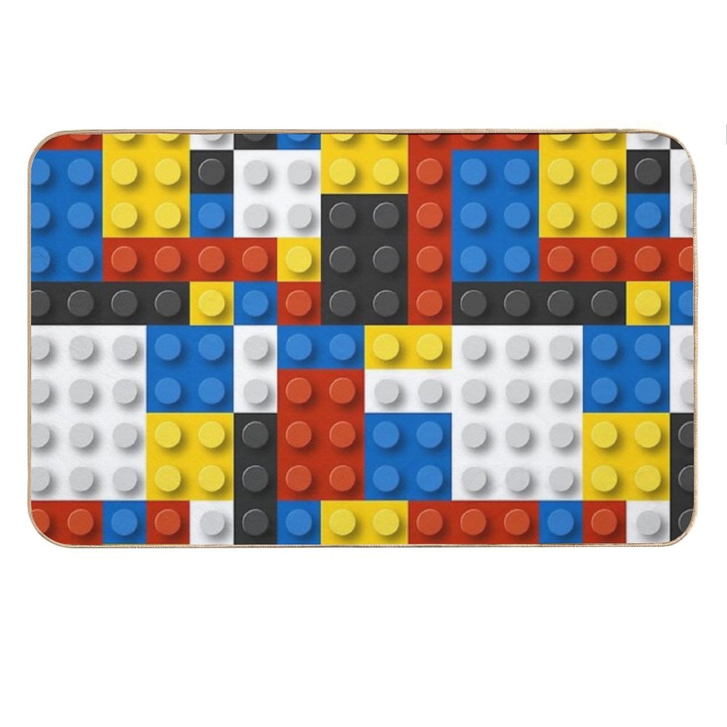 Mondrian Blocks De Stijl Modern Art Bath Mat