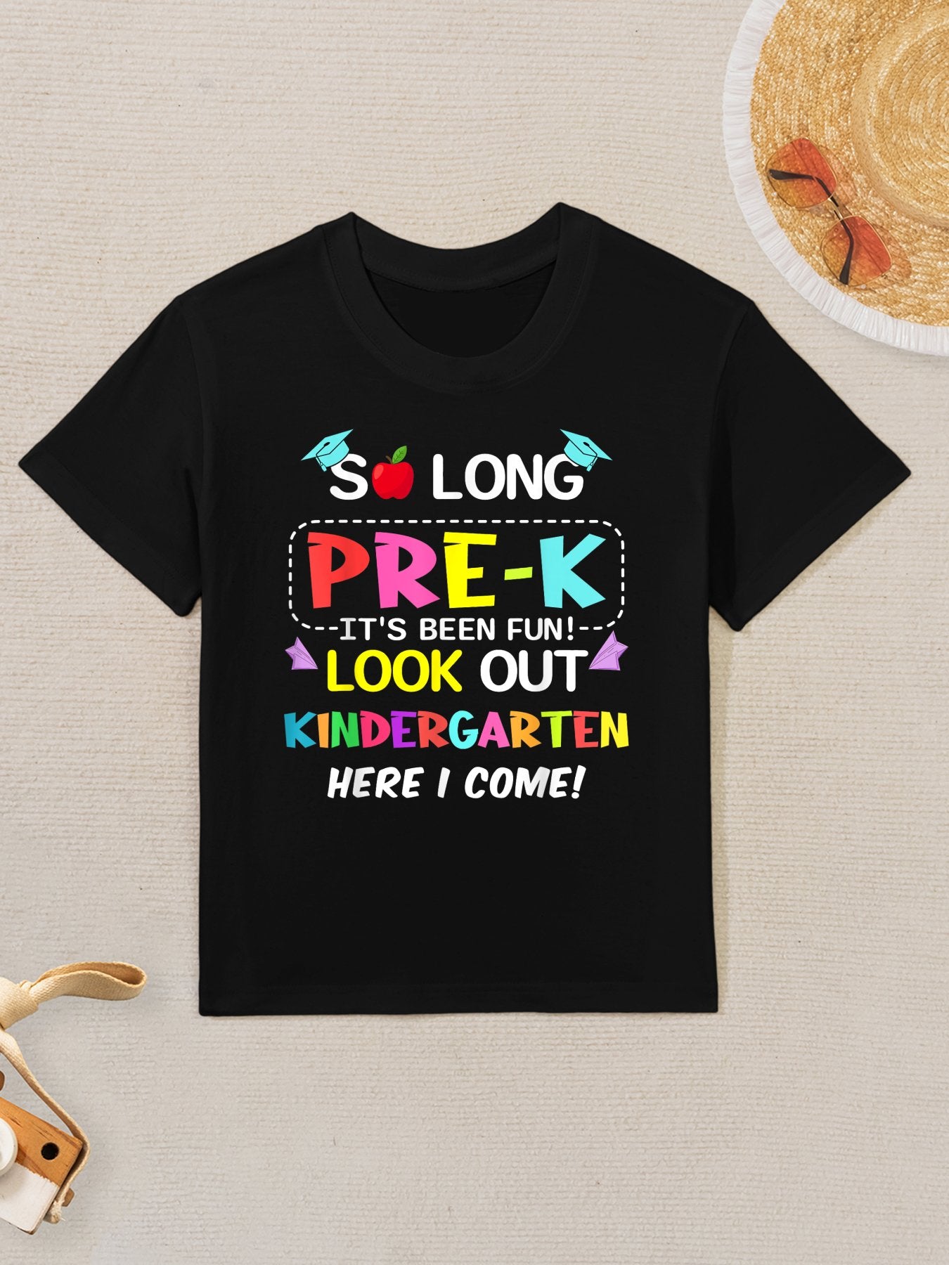 Kids So Long Pre-K Kindergarten Here I Come Pre-k Graduation Kids T-Shirt