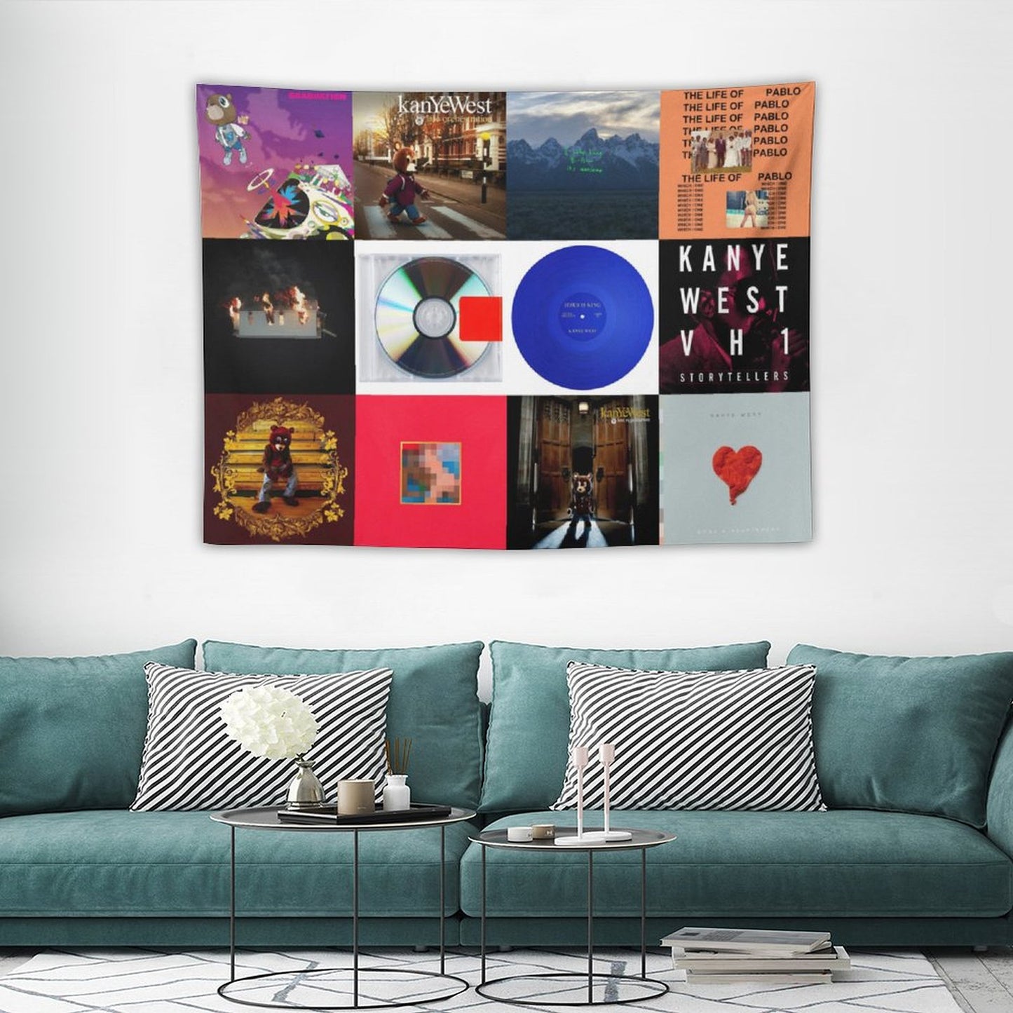 Kanye Albums Cover Tapestry