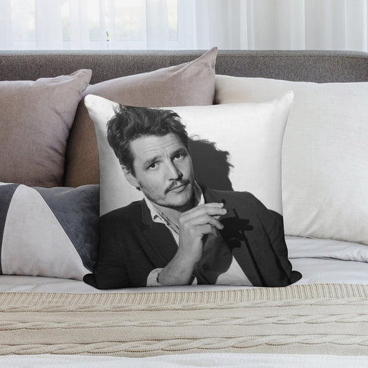 Pedro Pascal Soft Skin-Friendly Throw Pillow